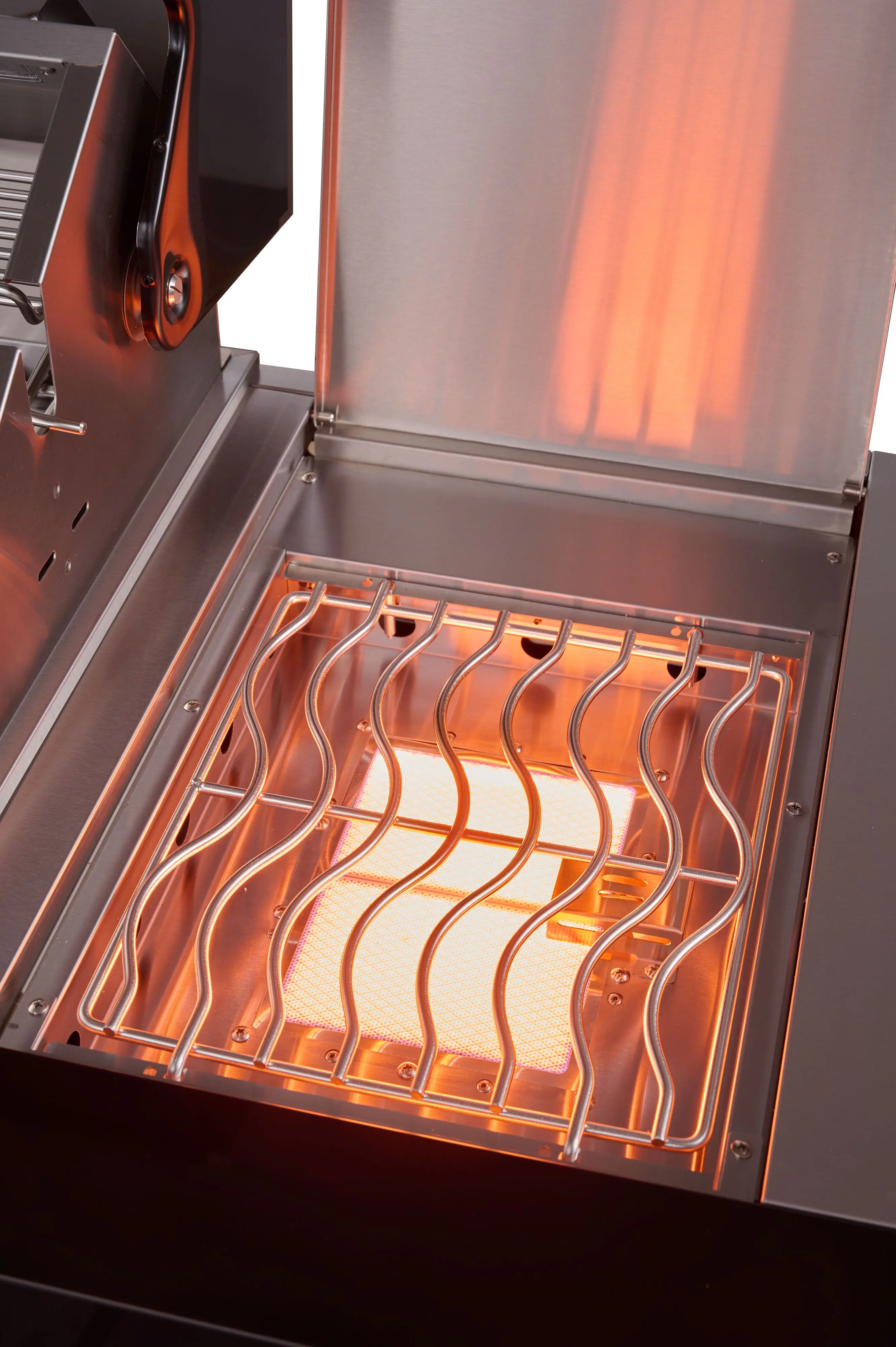 Buschbeck Outdoorküche Chester schwarz 96 x 45 cm 6 Brenner & 1 Heckbrenner Gasgrill