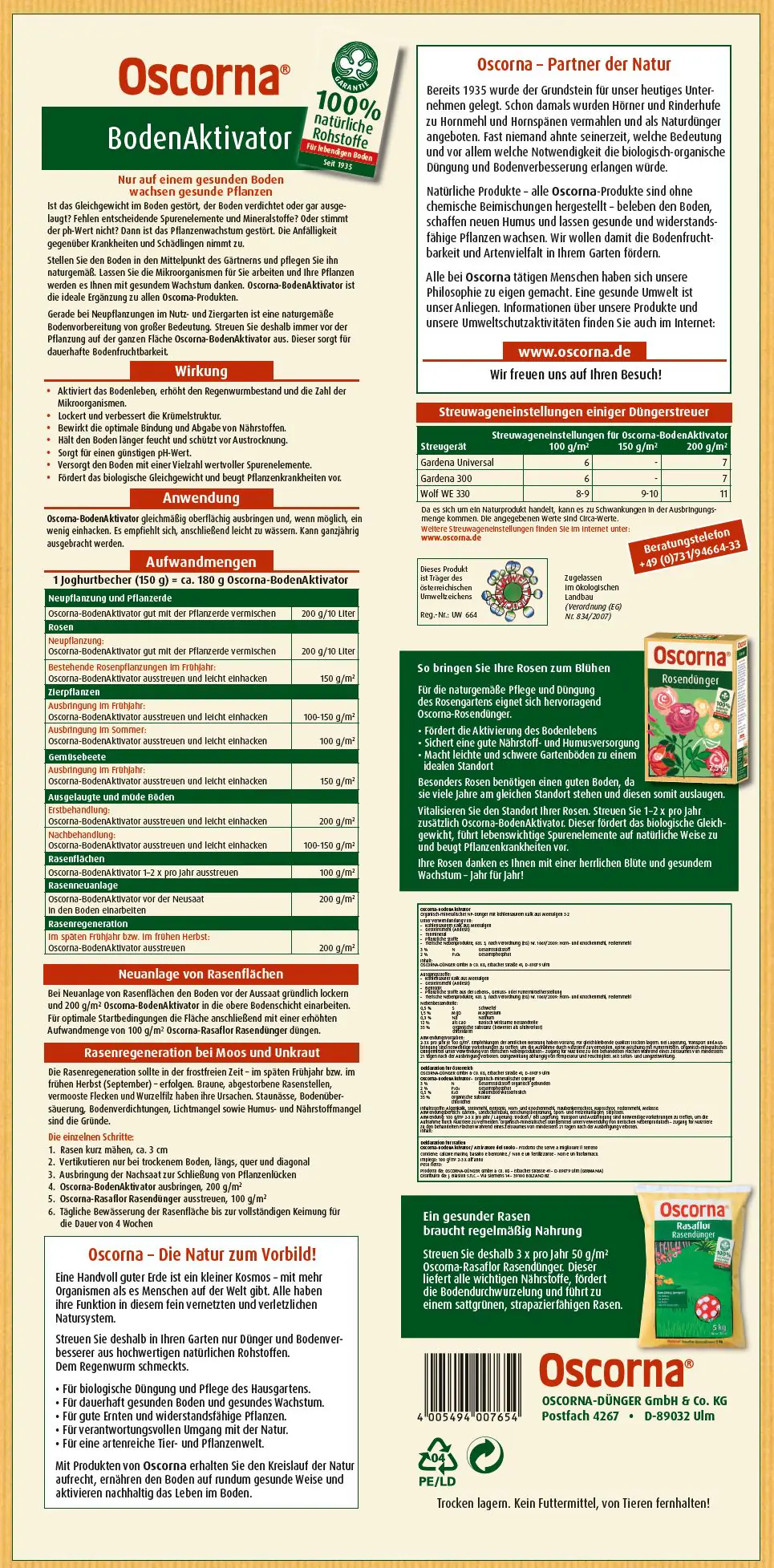 Oscorna Bodenaktivator 25 kg