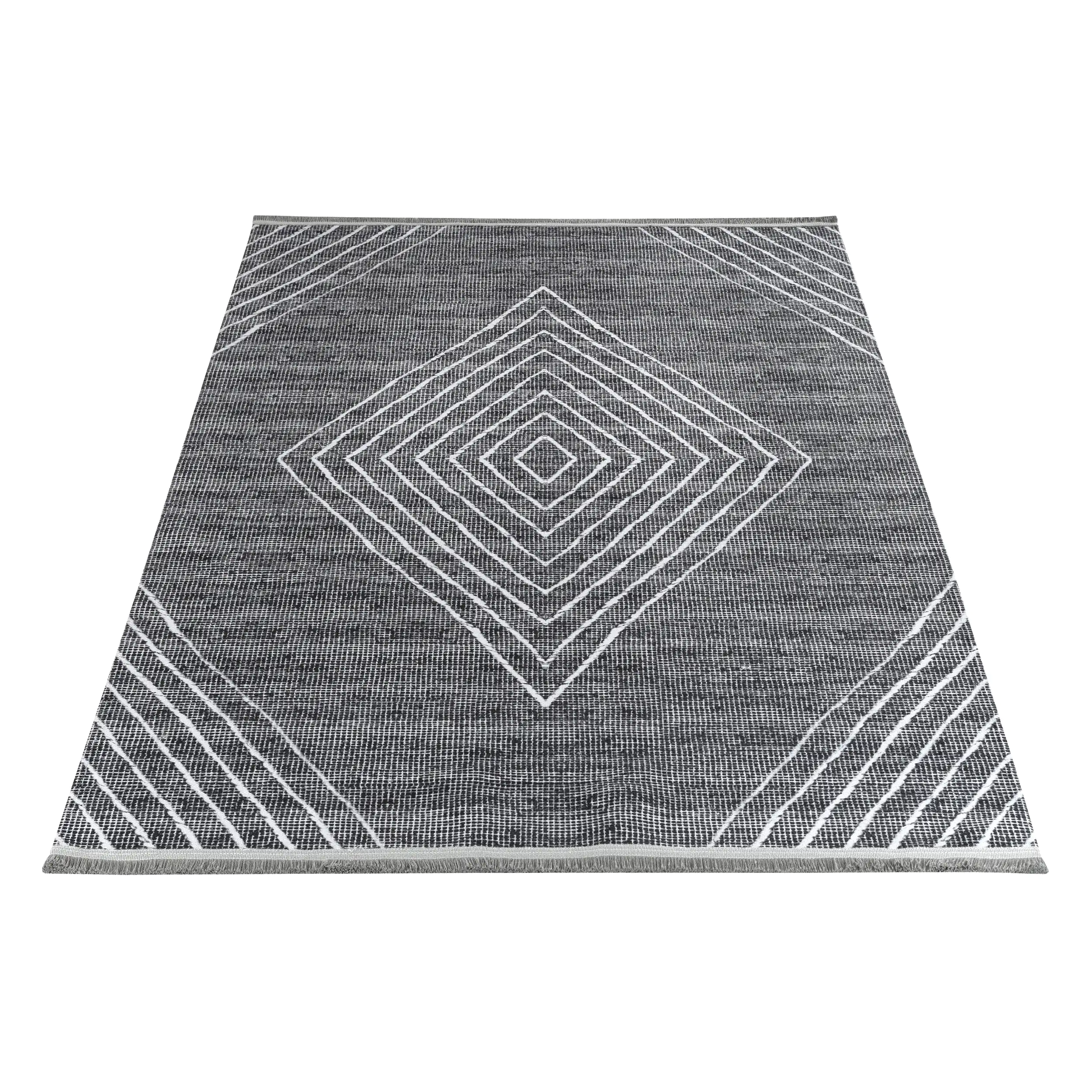 Teppich Efe - waschbar 1010 anthrazit, 80 x 150 cm