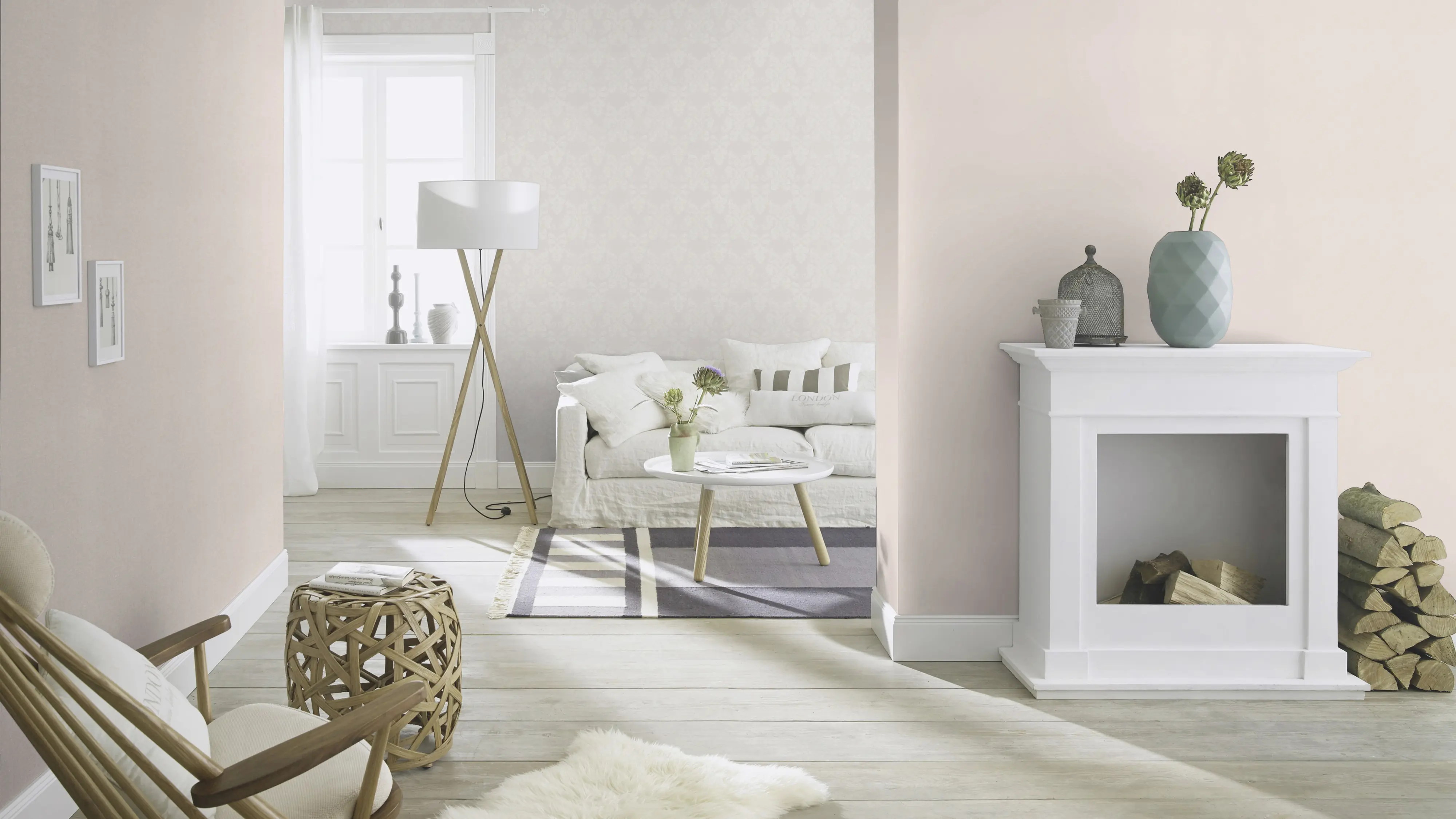 Rasch Vliestapete Uni Glitzer rosa 10,05 x 0,53 m