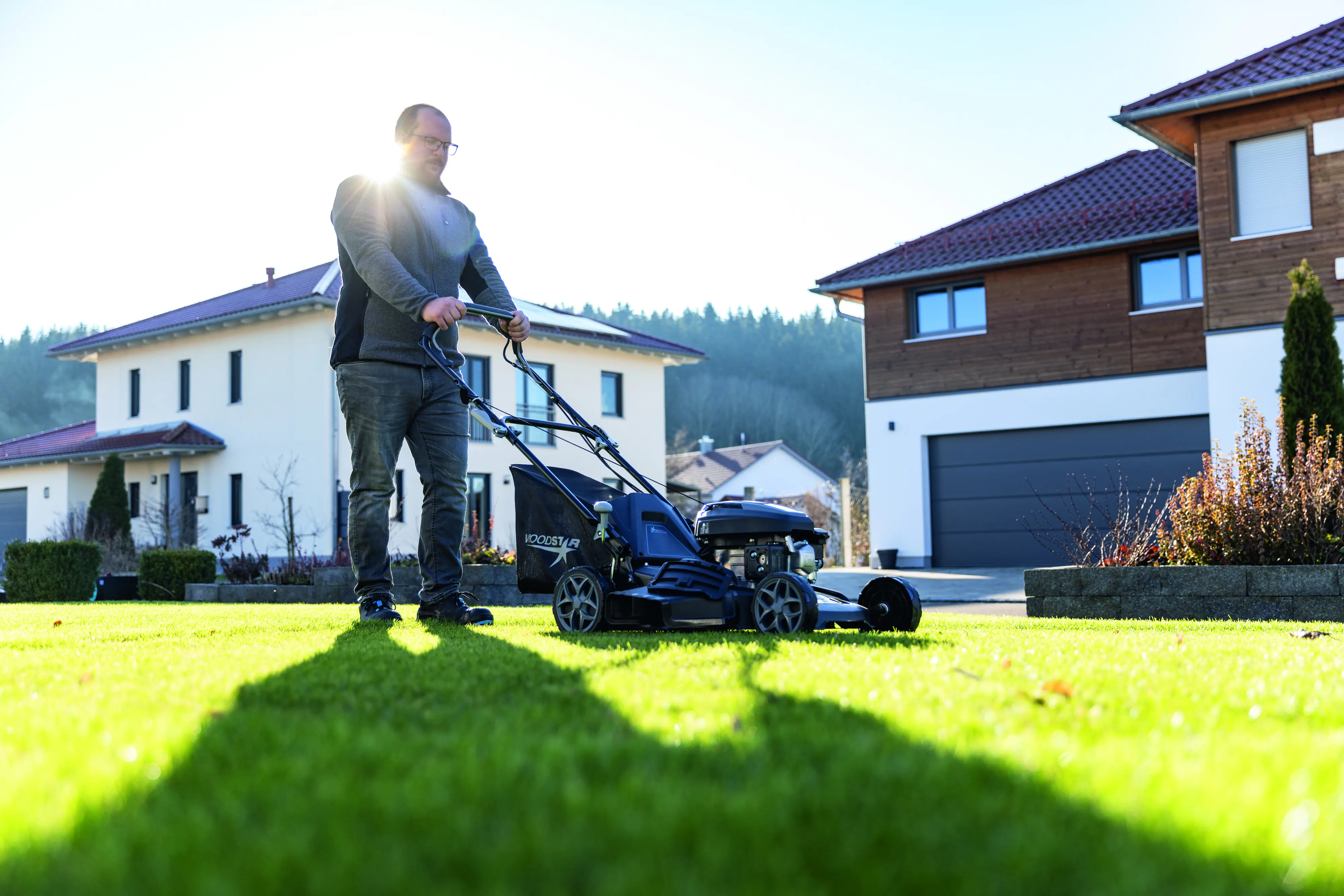 Woodster Benzin-Rasenmäher BLM460-161S 2,6 kW 46 cm Schnittbreite