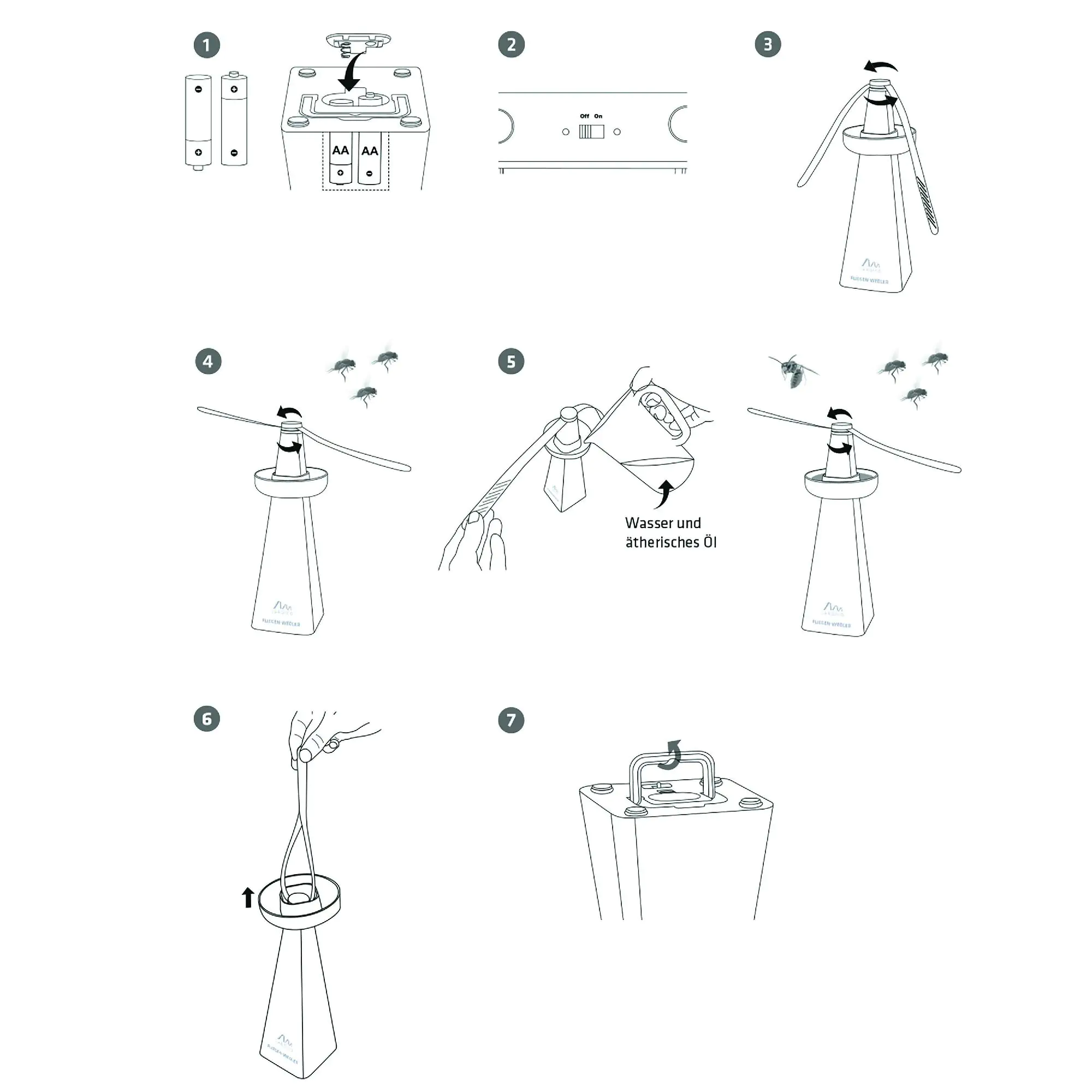 Gardigo Fliegen Wedler / Wespen-Verdufter mit Aufhänge-Haken