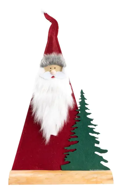 TrendLine Weihnachtsaufsteller Weihnachtsmann mit Tannenbaum 55 x 30 cm rot TrendLine Weihnachtsaufsteller Weihnachtsmann mit Tannenbaum 55 x 30 cm rot