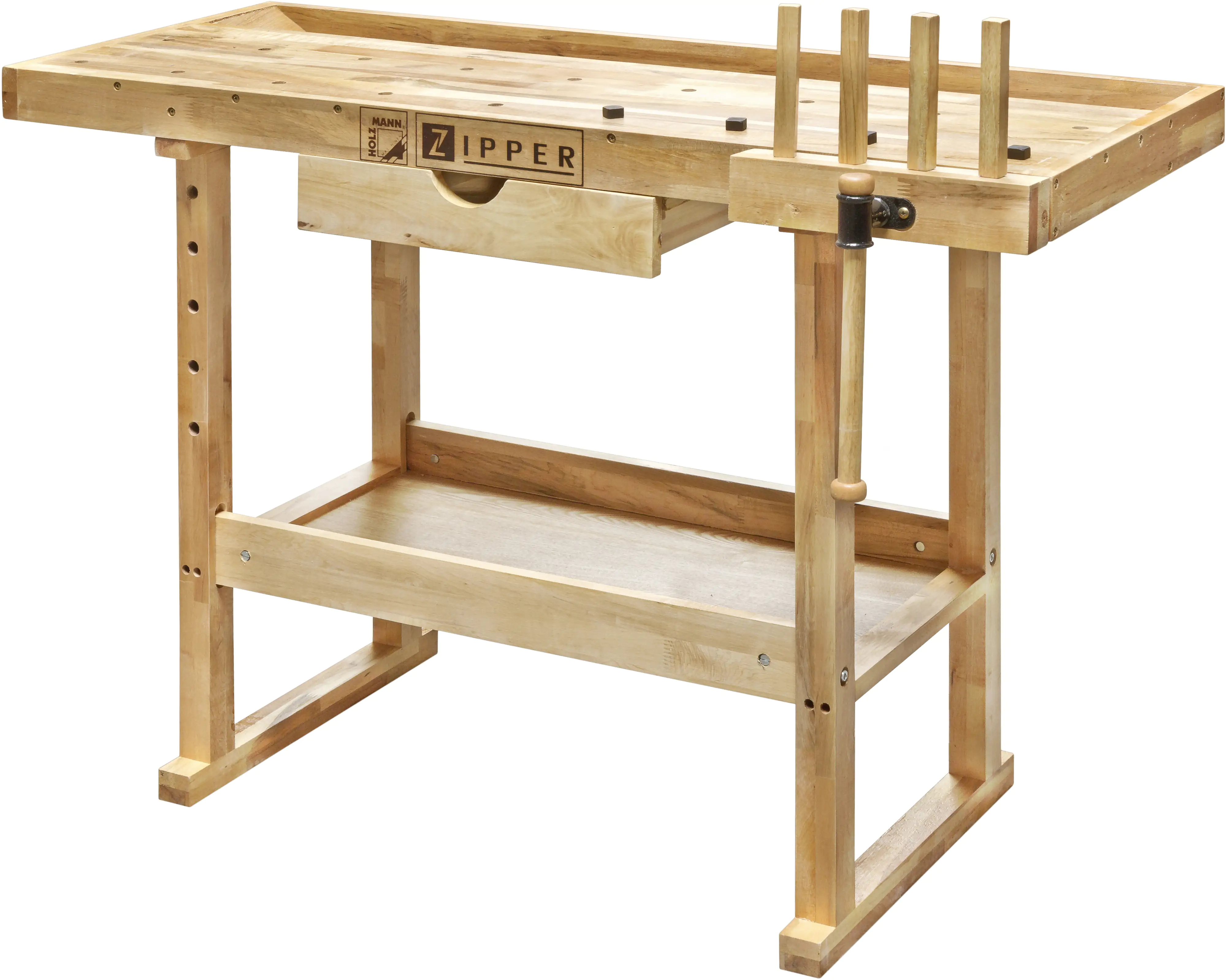 Holzmann Hobelbank WB126 inkl. 4 Metallbankhaken