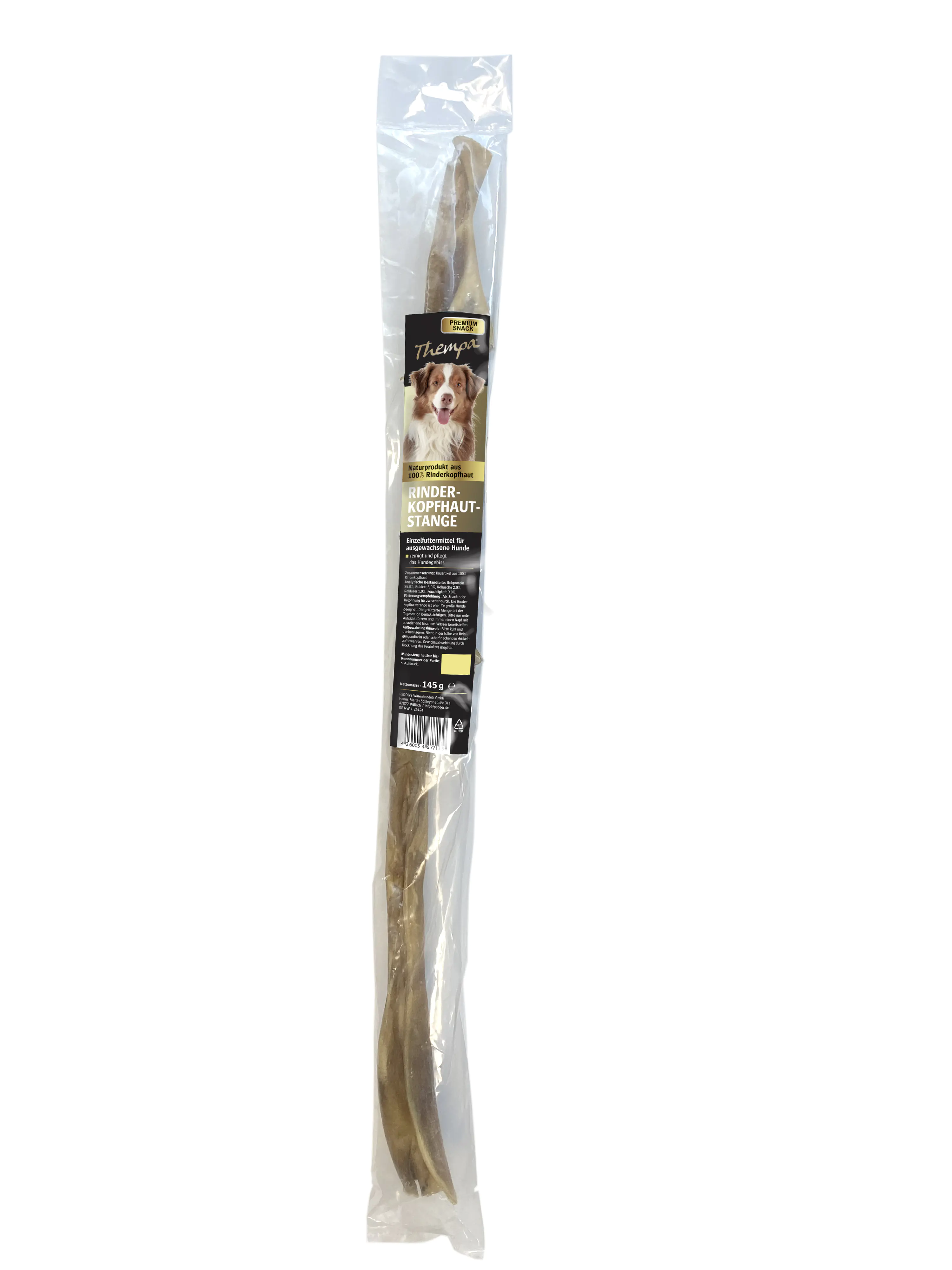 Thempa Rinderkopfhaut 145 g Länge 70 cm  Thempa Rinderkopfhaut 145 g Länge 70 cm