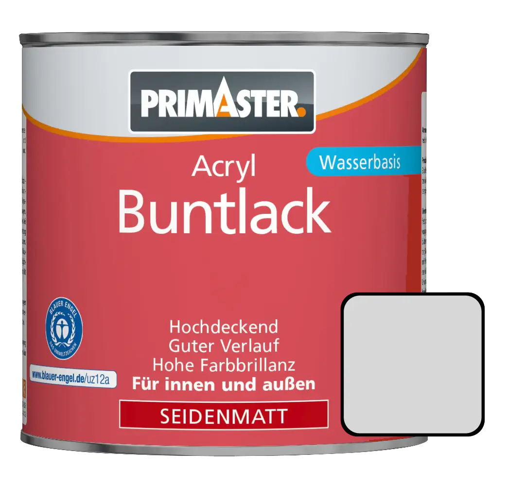 Primaster Acryl Buntlack RAL 7035 375 ml lichtgrau seidenmatt