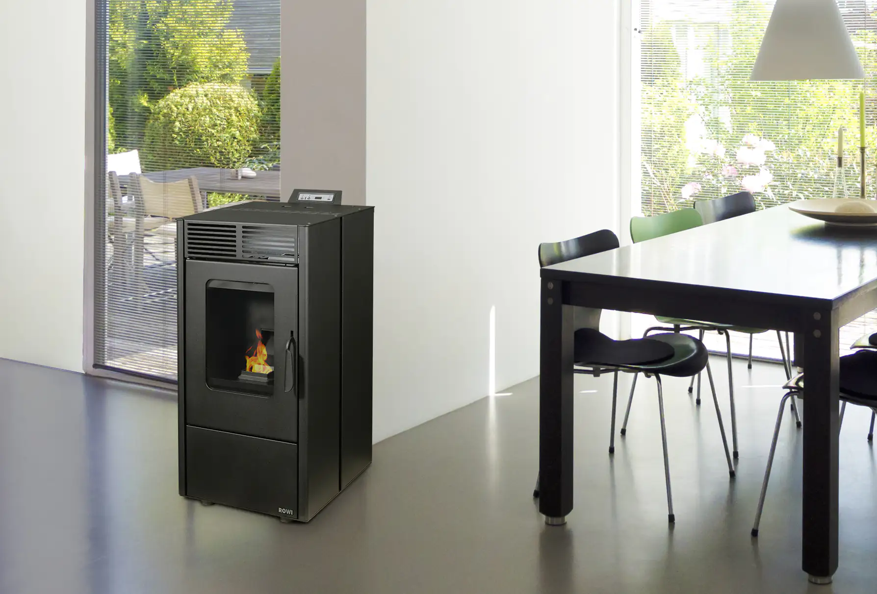 Rowi Pellet-Heizofen HPO 6/1 PURO Raumheizvermögen 150 m³