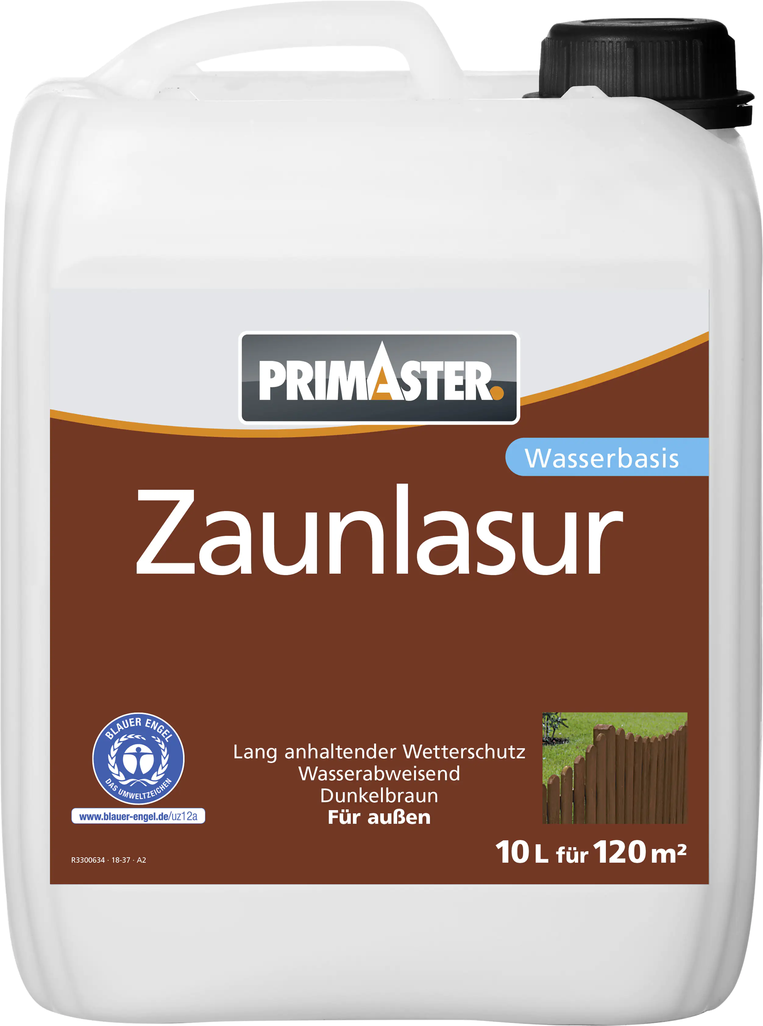 Primaster Zaunlasur 10 L dunkelbraun