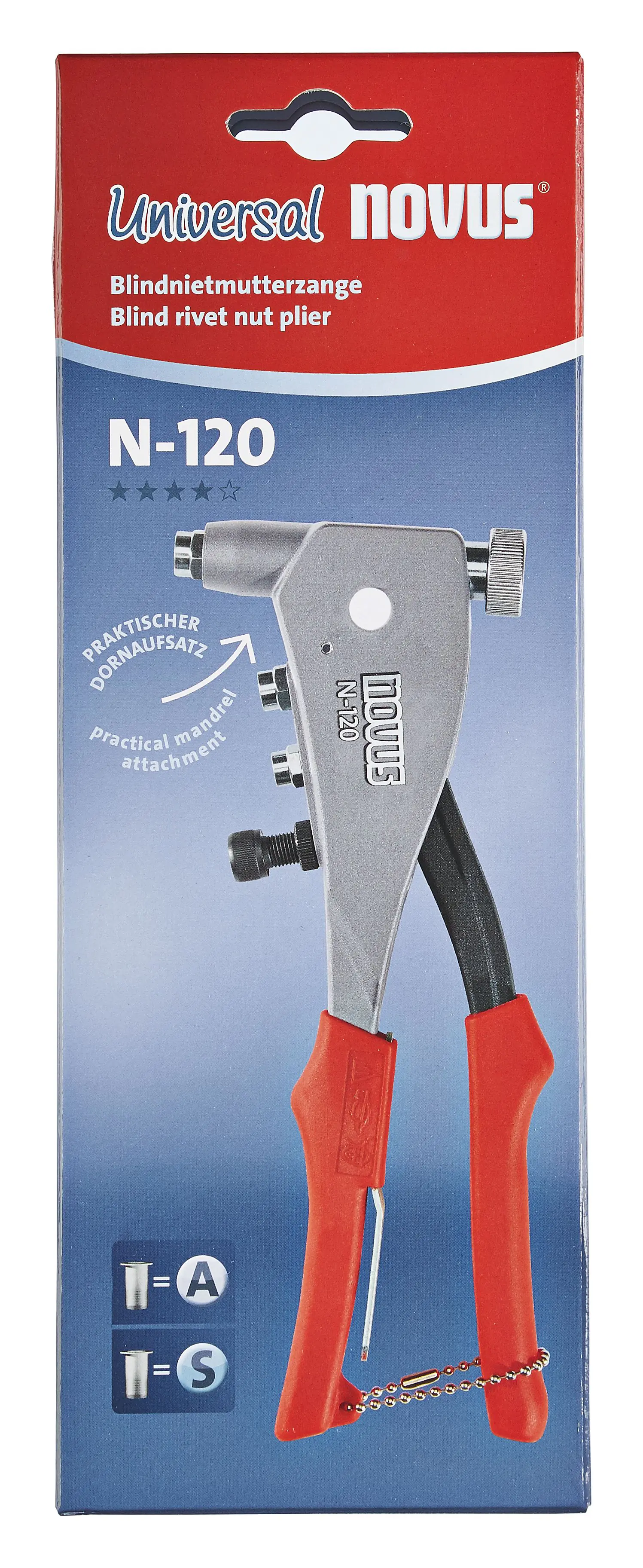 Novus Blindnietmutterzange Novus N-120 105 mm Novus Blindnietmutterzange Novus N-120 105 mm