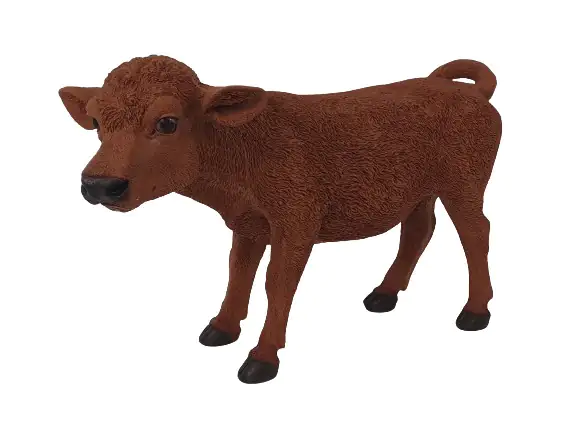 Dekofigur Kalb 42 x 60 cm braun