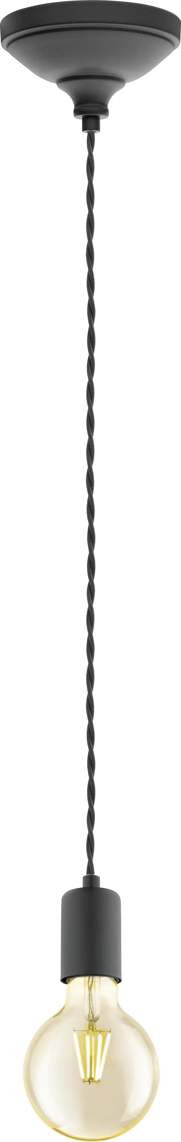 Eglo Pendelleuchte Yorth schwarz Ø 12,5 cm E27