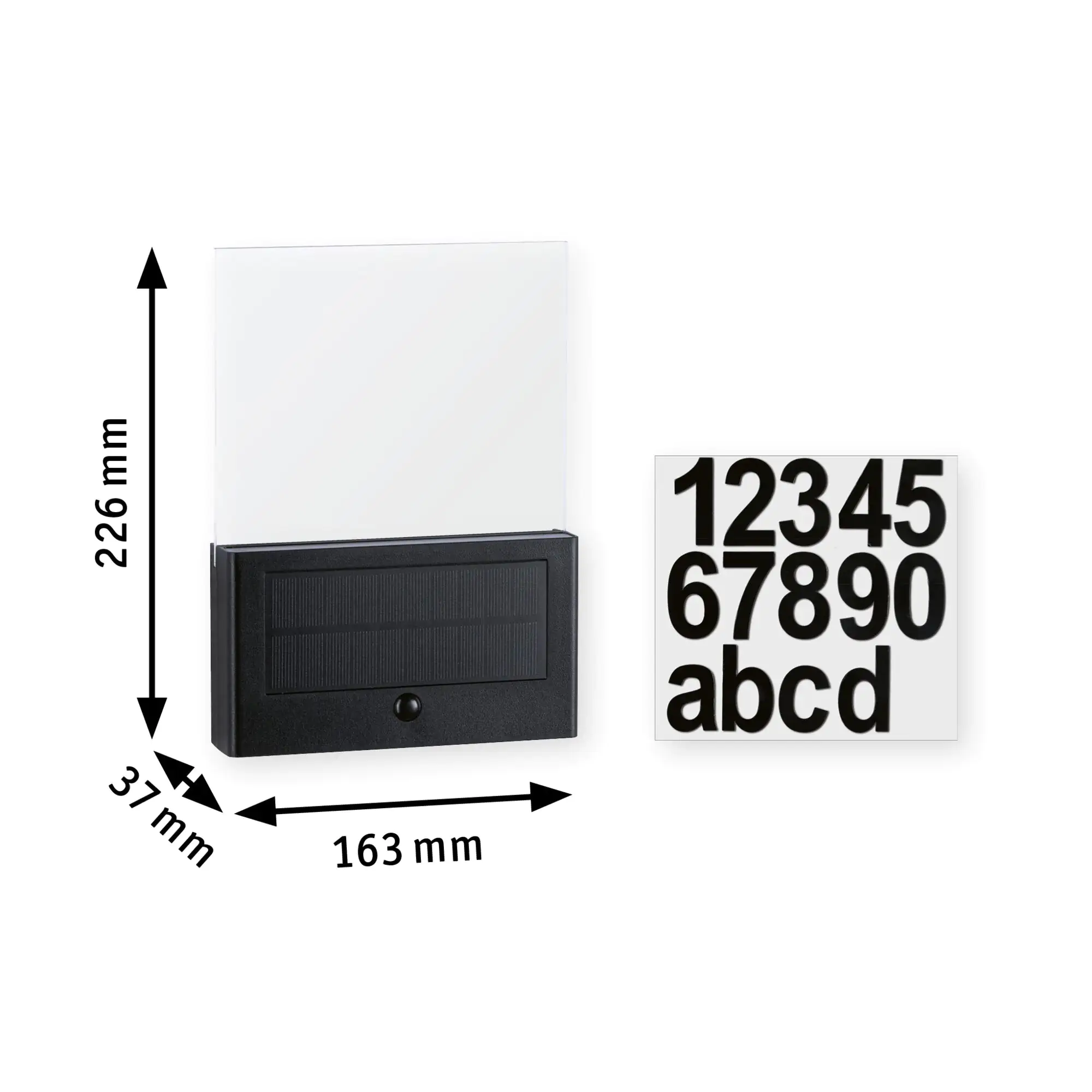 Paulmann Solar LED Hausnummernleuchte Neda insect-friendly 22,6 x 16,3 cm Paulmann Solar LED Hausnummernleuchte Neda insect-friendly 22,6 x 16,3 cm