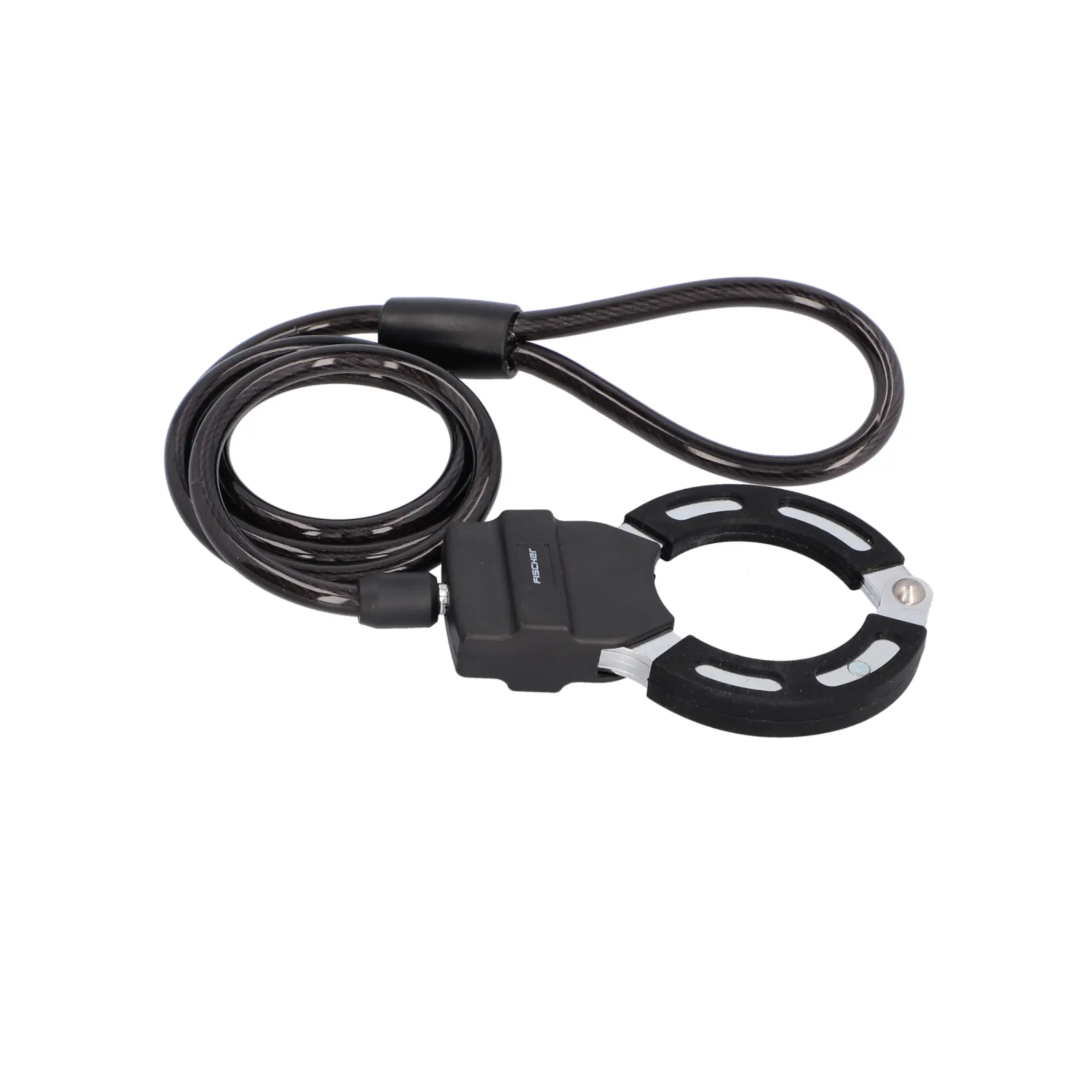 Fischer Handschellenschloss Fahrrad RK110/8 110 cm x Ø 8 mm schwarz