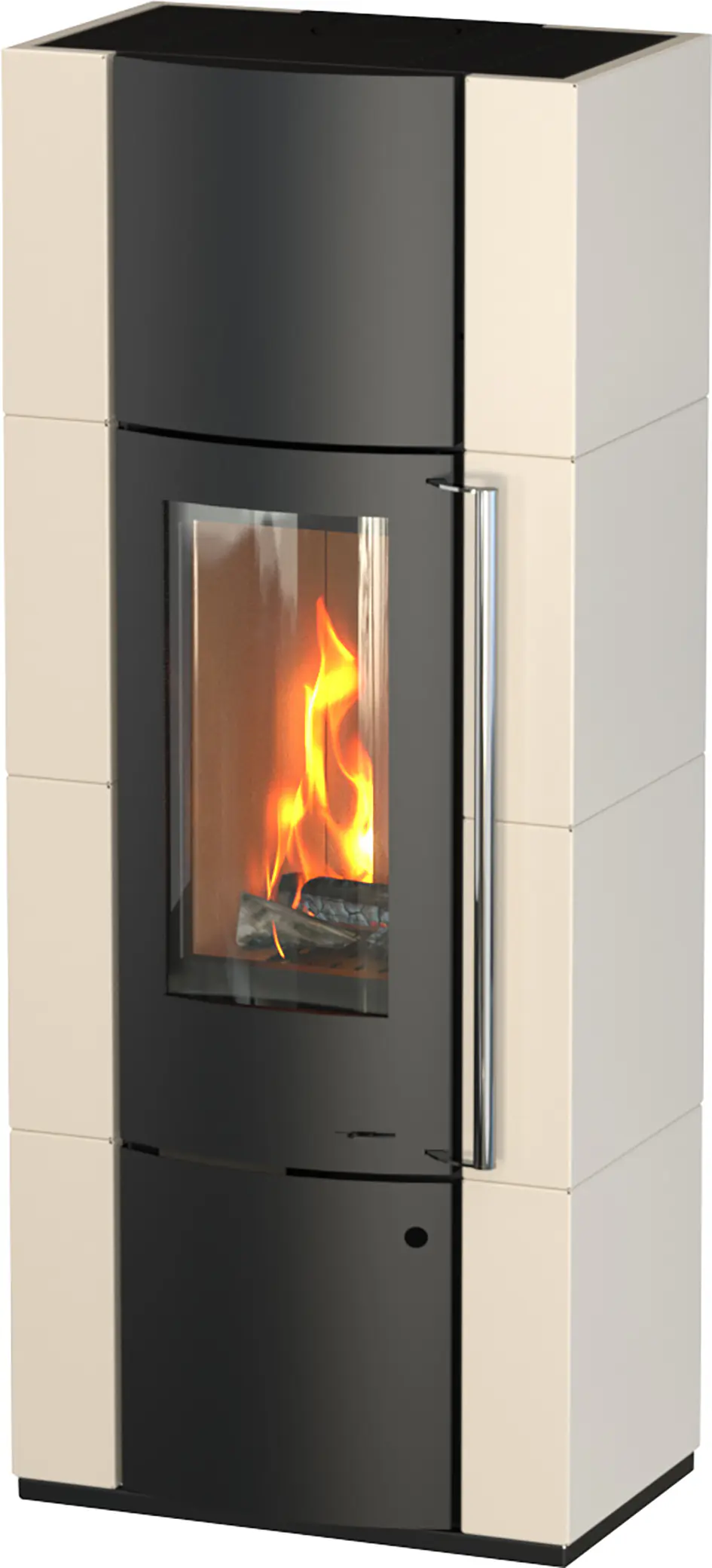 Thermia Kaminofen Alpha Plus Stahl creme weiß 6 kW