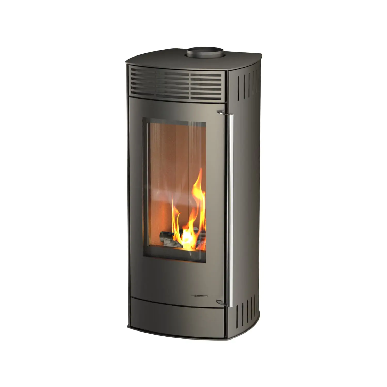 Thermia Kaminofen Alpha Stahl grau 6 kW