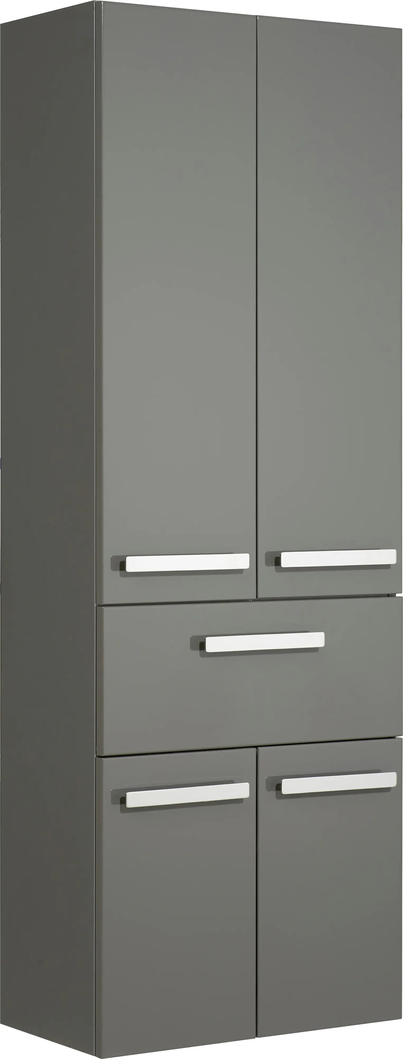 Pelipal Hochschrank Fokus 4005 Lack steingrau Hochglanz, Breite 60 cm