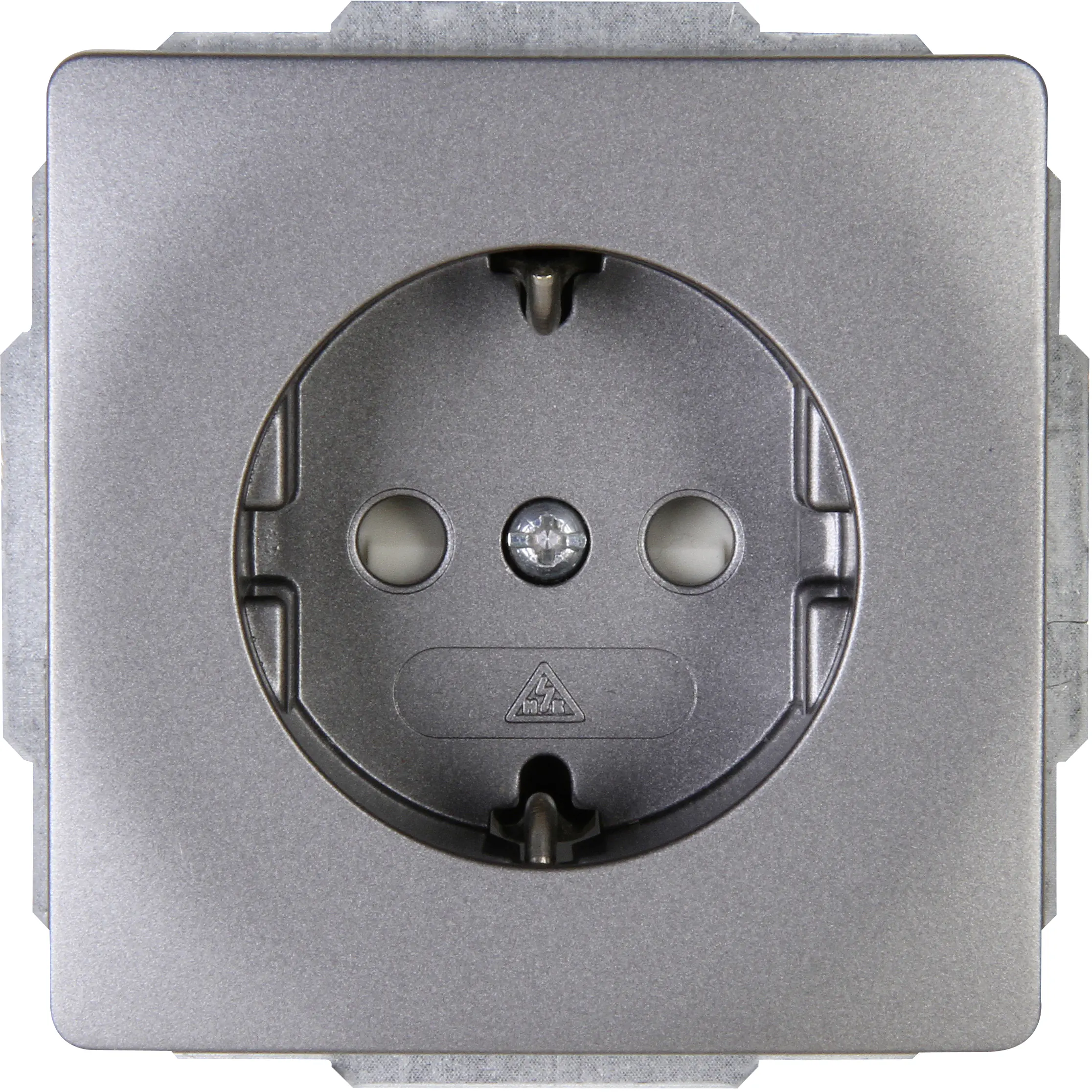 Kopp Schutzkontakt-Steckdose 1-fach Venedig platin 924043082