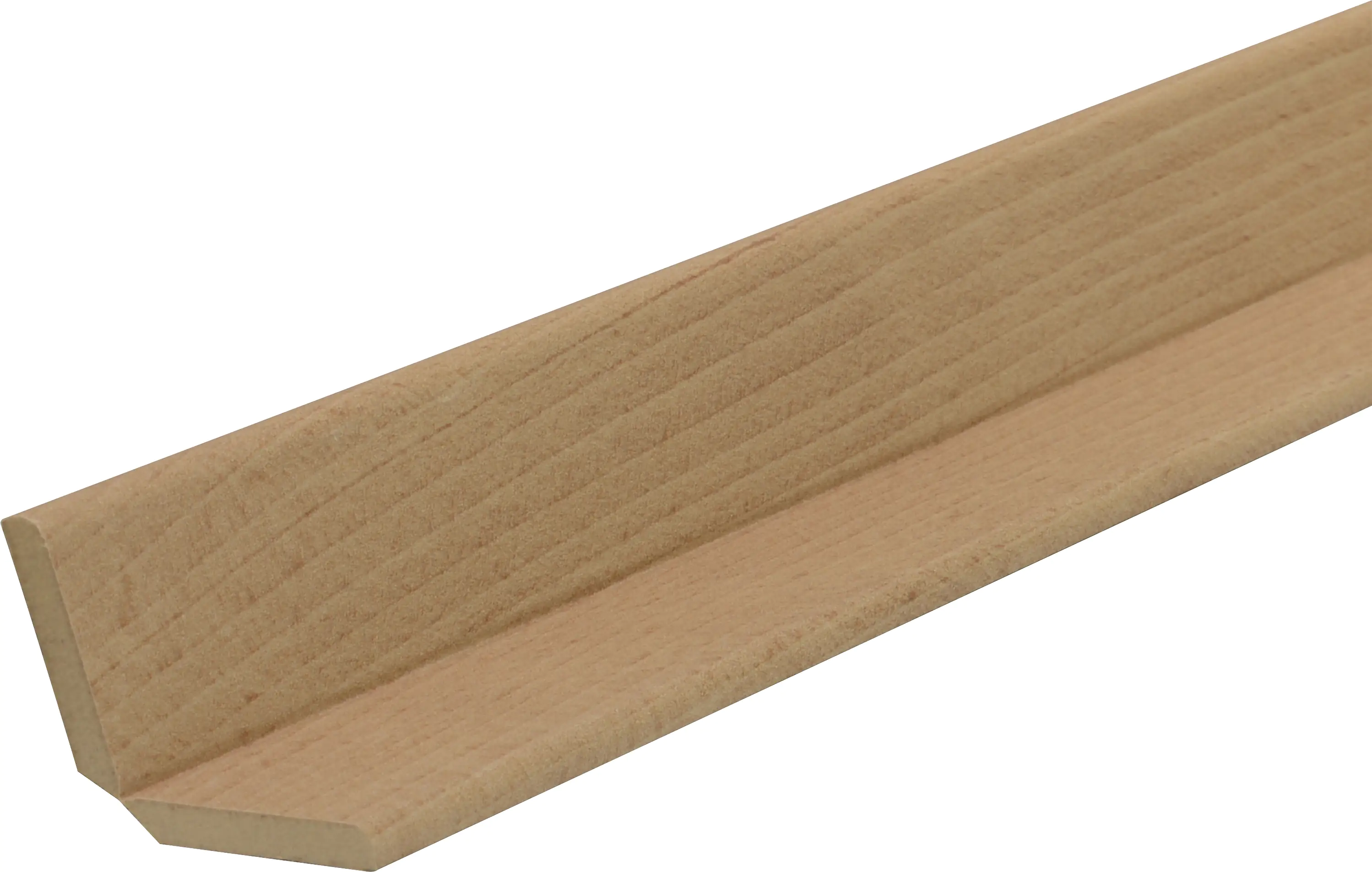 B.S. Bauprogramm Knickwinkelleiste 260 cm 28 x 28 mm Livorno Buche geplankt