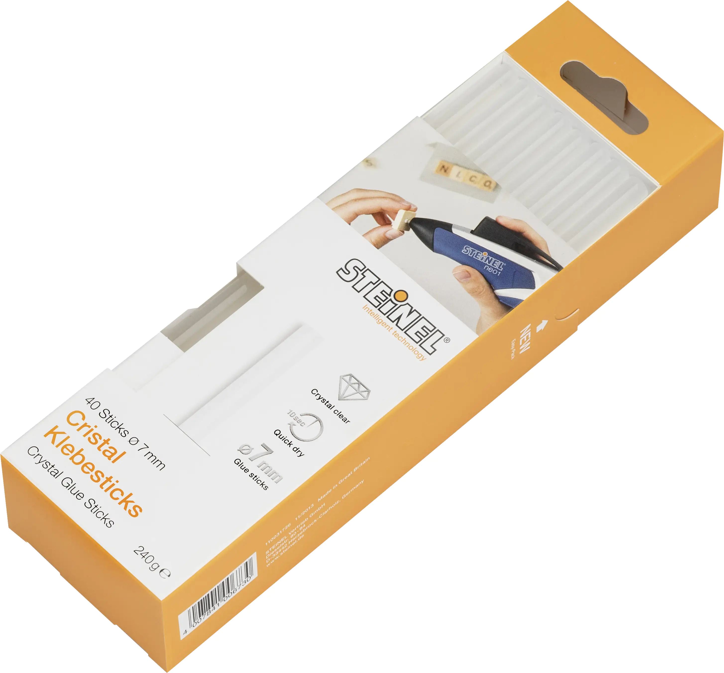 Steinel Klebesticks Cristal Ø 7 mm, klar (Cristal), 40 Stück Steinel Klebesticks Cristal Ø 7 mm, klar (Cristal), 40 Stück