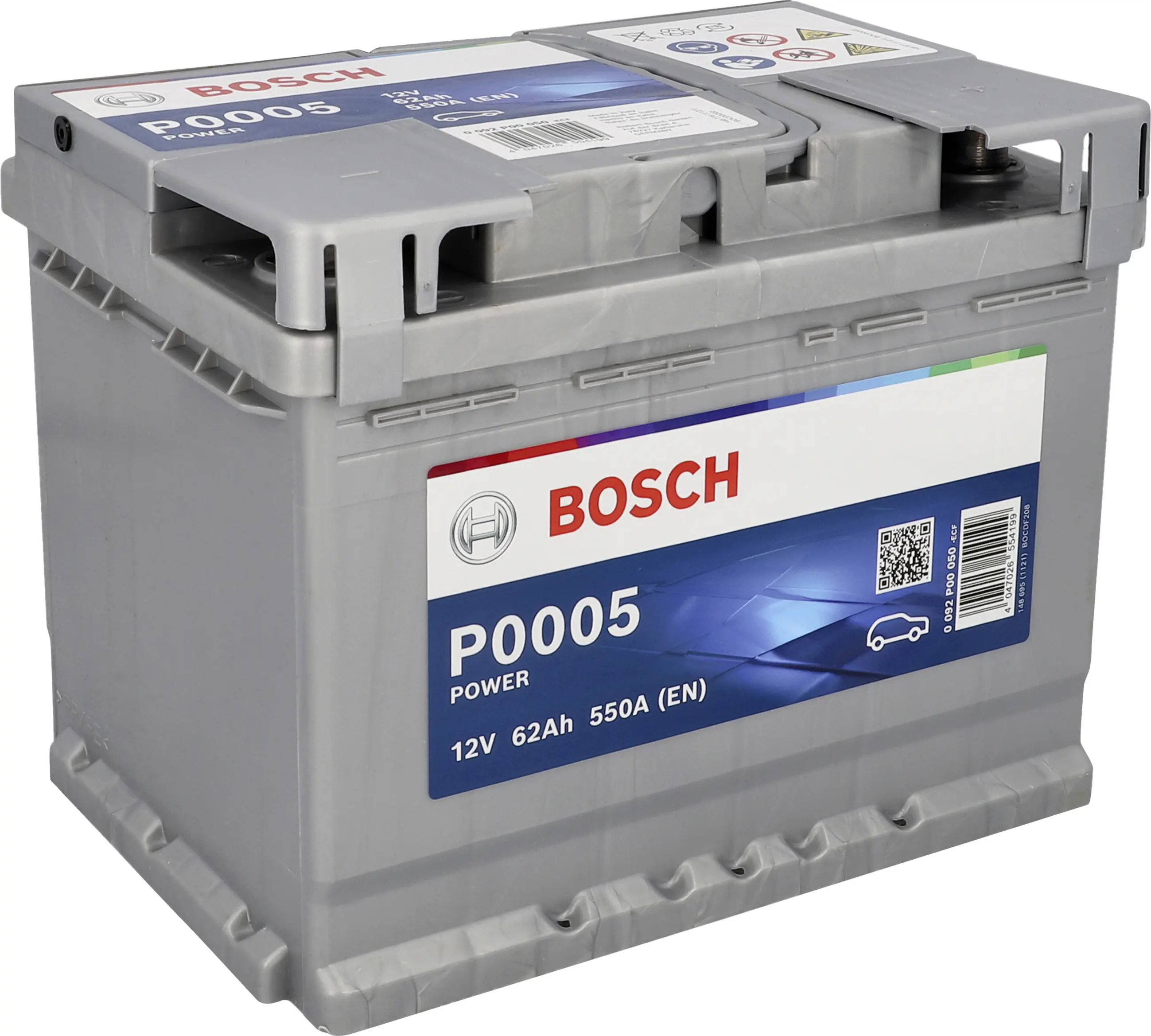 Bosch Starterbatterie SLI 62Ah 550A PowerLine