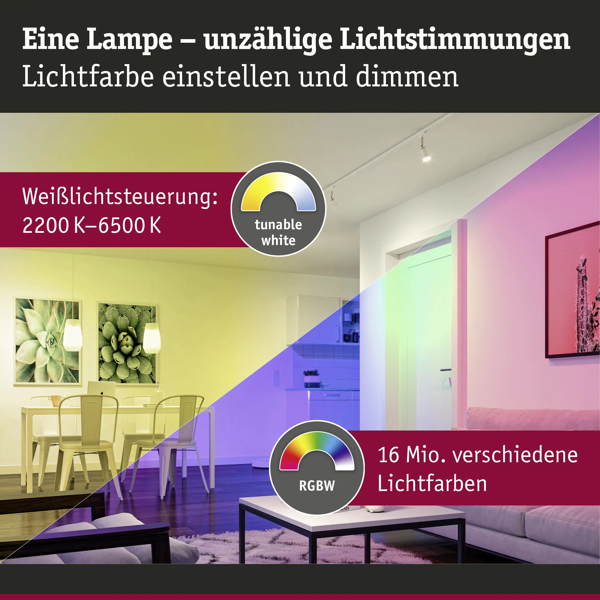 Paulmann LED Leuchtmittel ZigBee E27 11 W RGBW 3er-Pack Paulmann LED Leuchtmittel ZigBee E27 11 W RGBW 3er-Pack