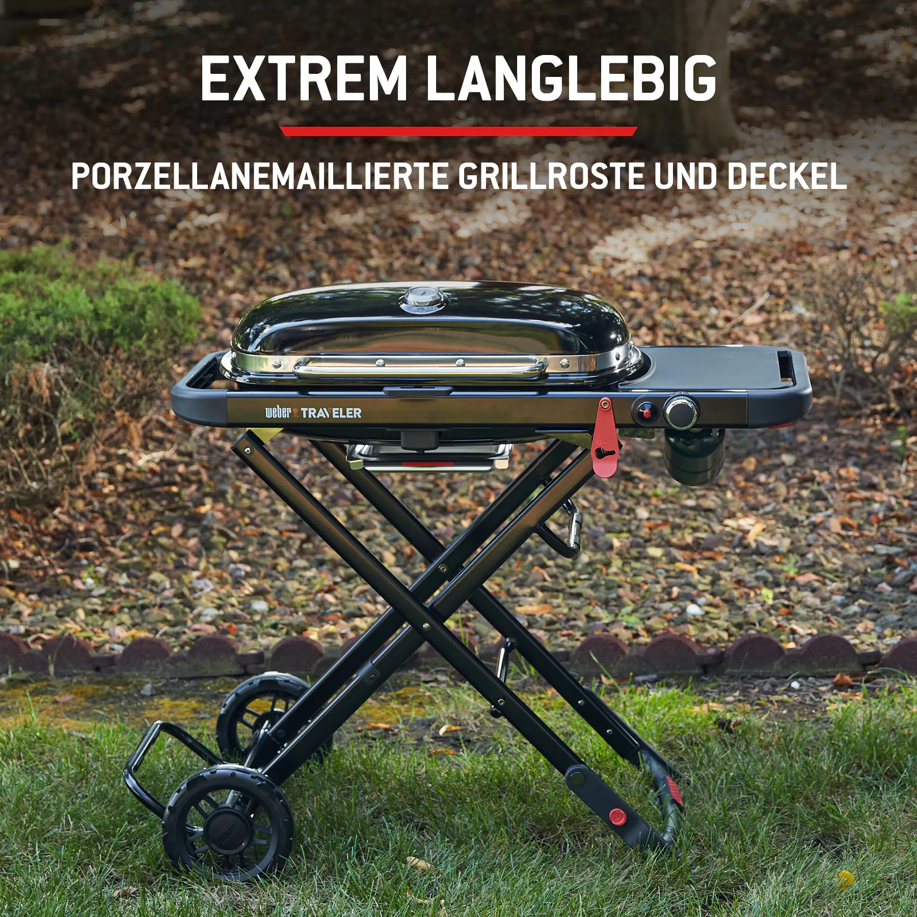 Weber Gasgrill Traveler Grillfläche: 63 x 34 cm