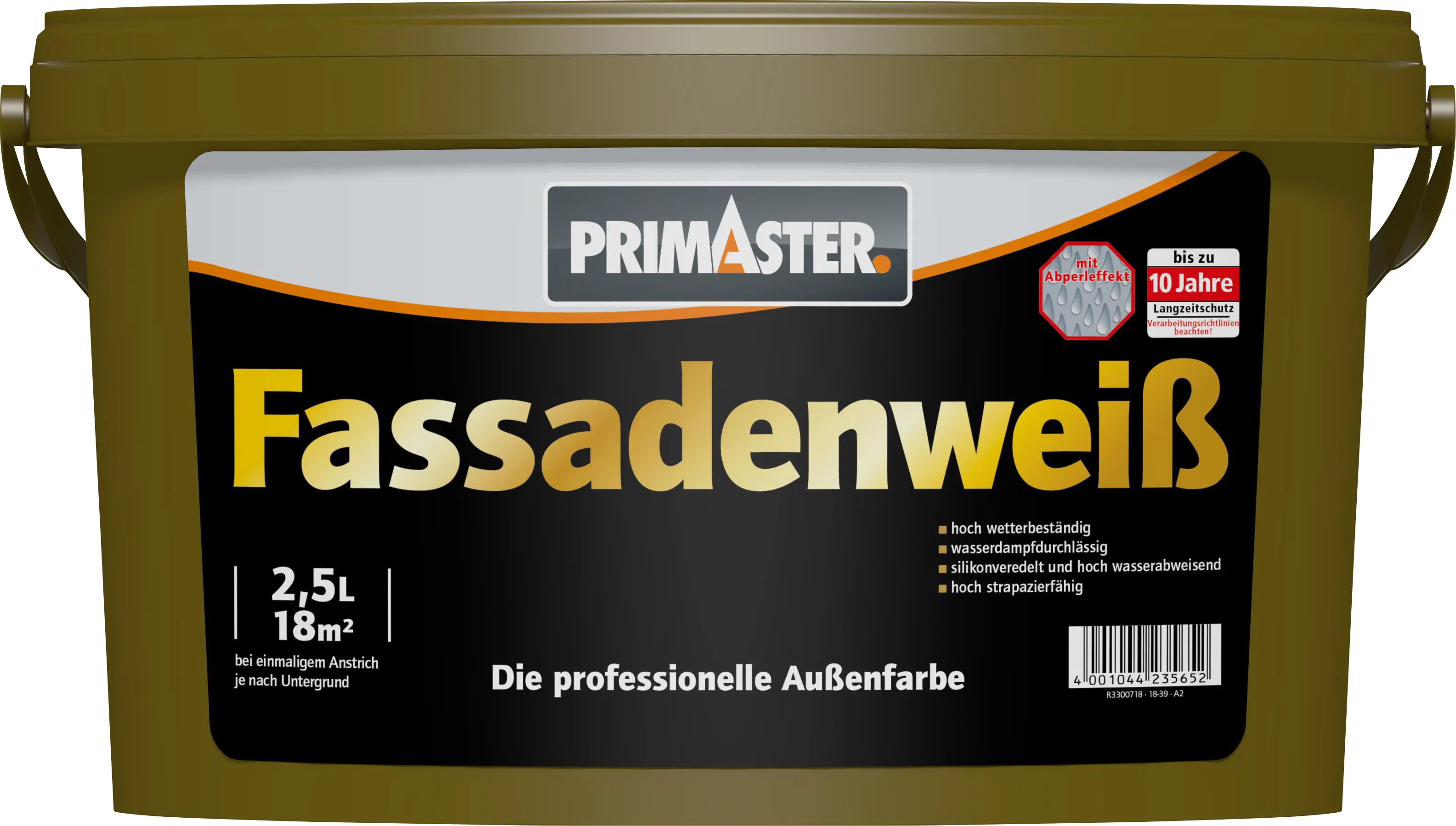 Primaster Fassadenweiß 2,5 L weiß
