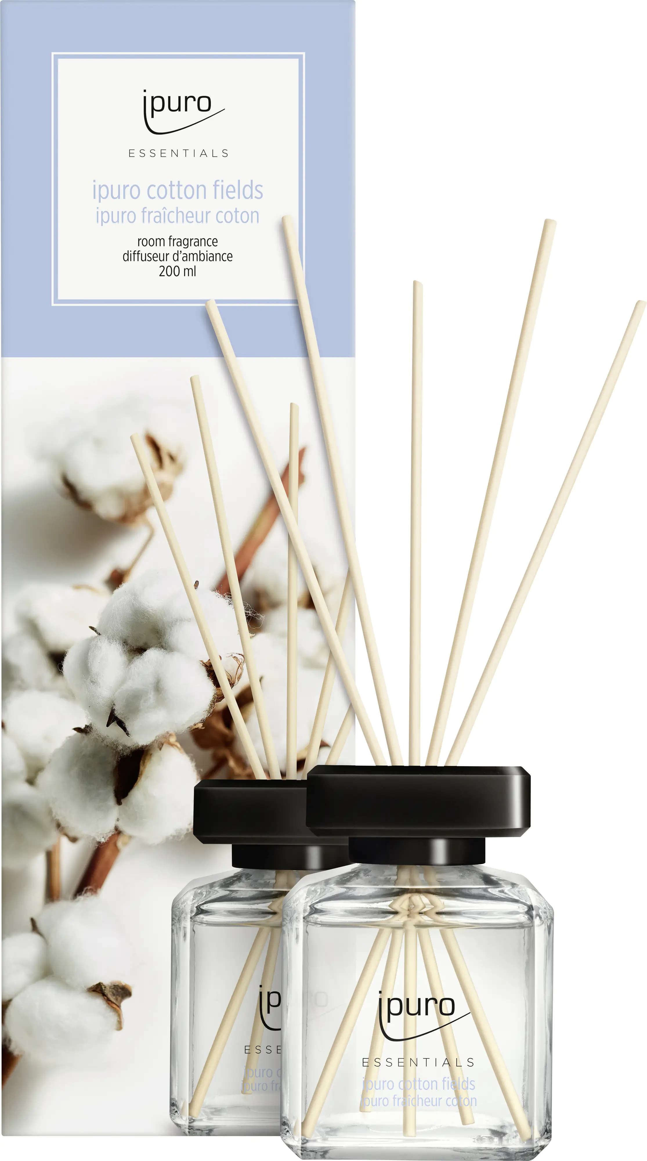 ipuro ESSENTIALS Raumduft Cotton Fields 200 ml