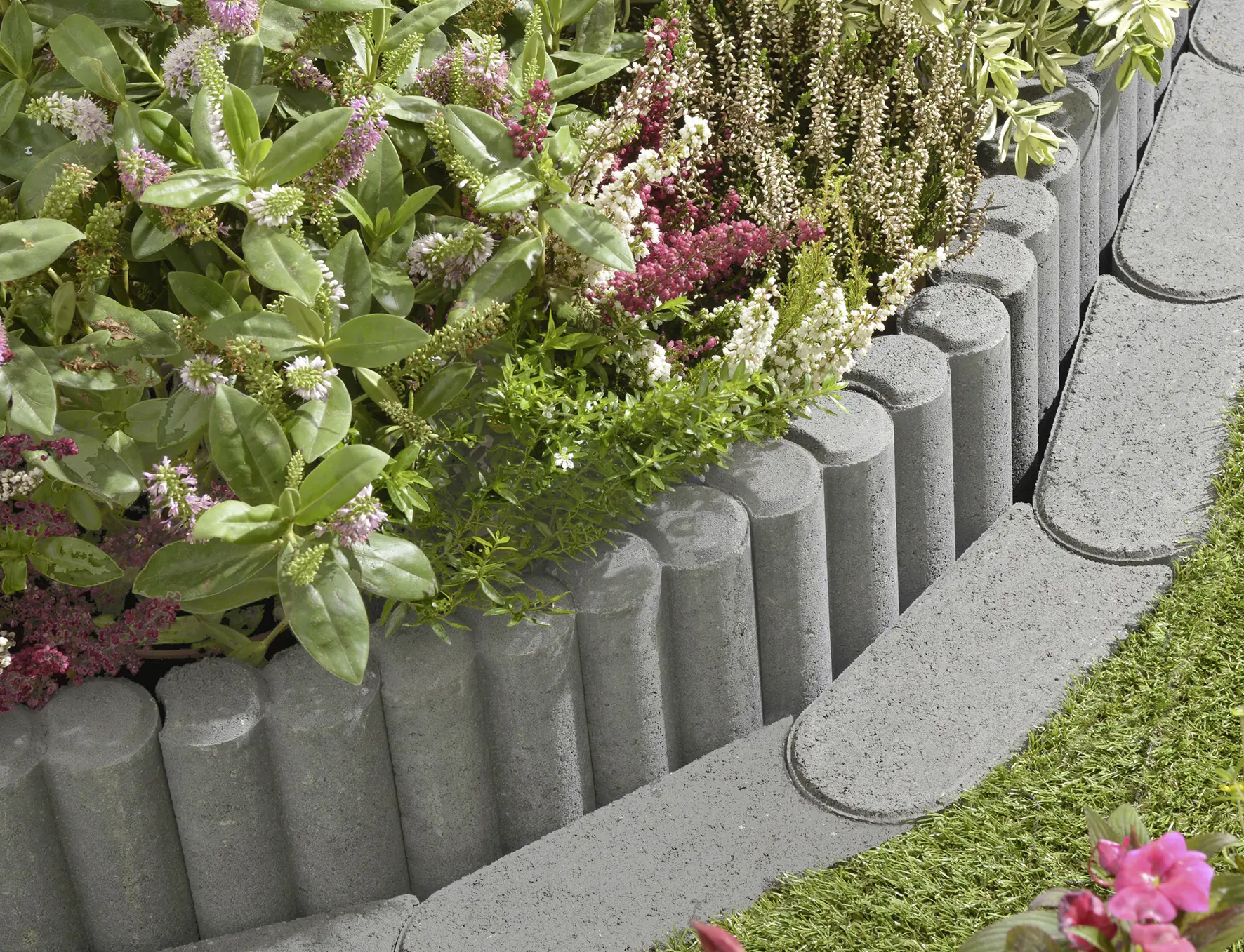 Kann Palisade 2er-Element 25 x 10 x 6 cm grau Kann Palisade 2er-Element 25 x 10 x 6 cm grau