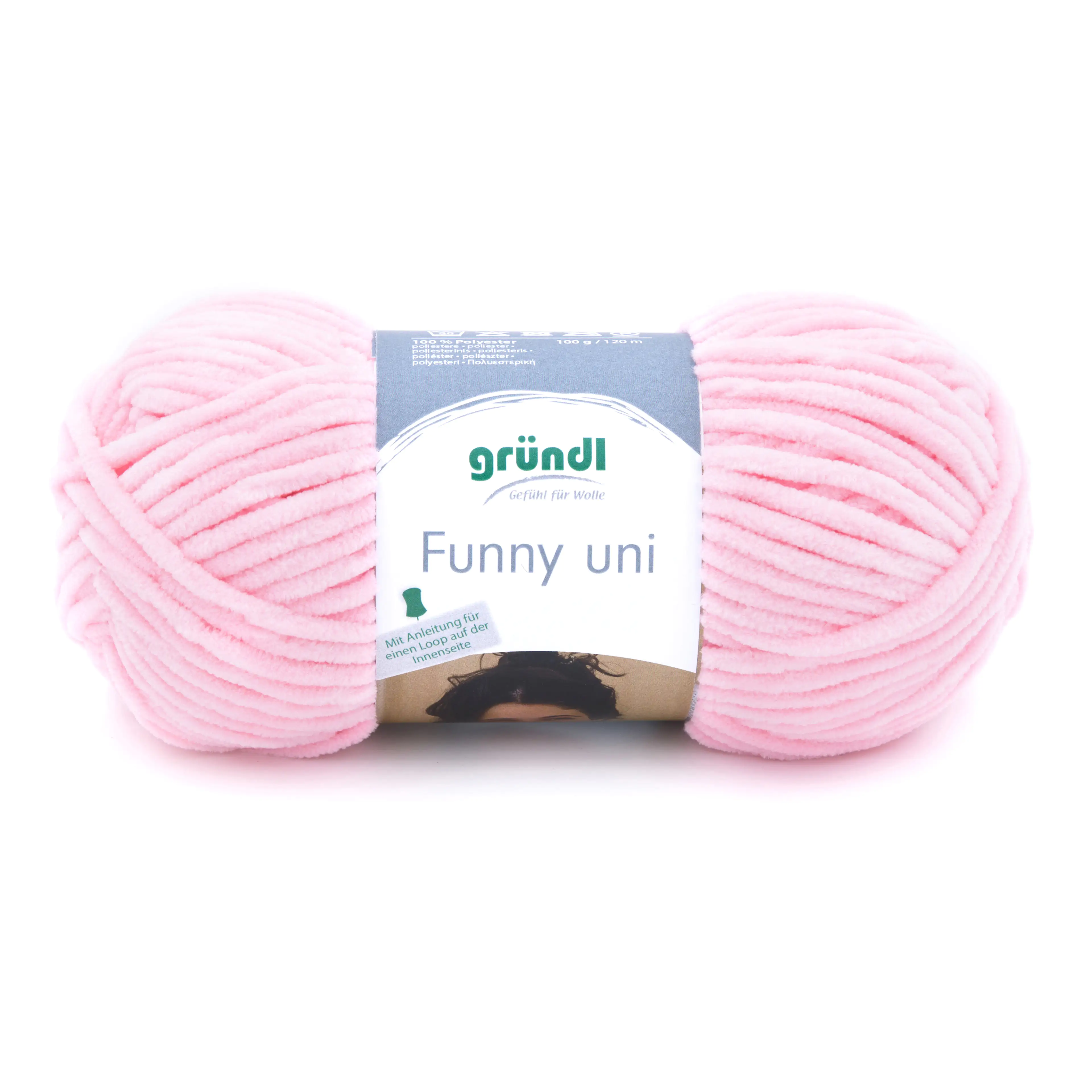 4036014143385 Gründl Wolle Funny uni 100 g pastellrosa
