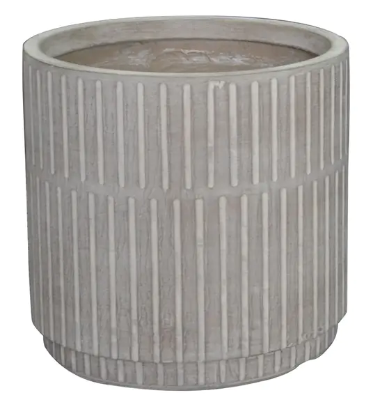 Mica Decorations Pflanztopf Oslo Ø 31 x 30,5 cm taupe