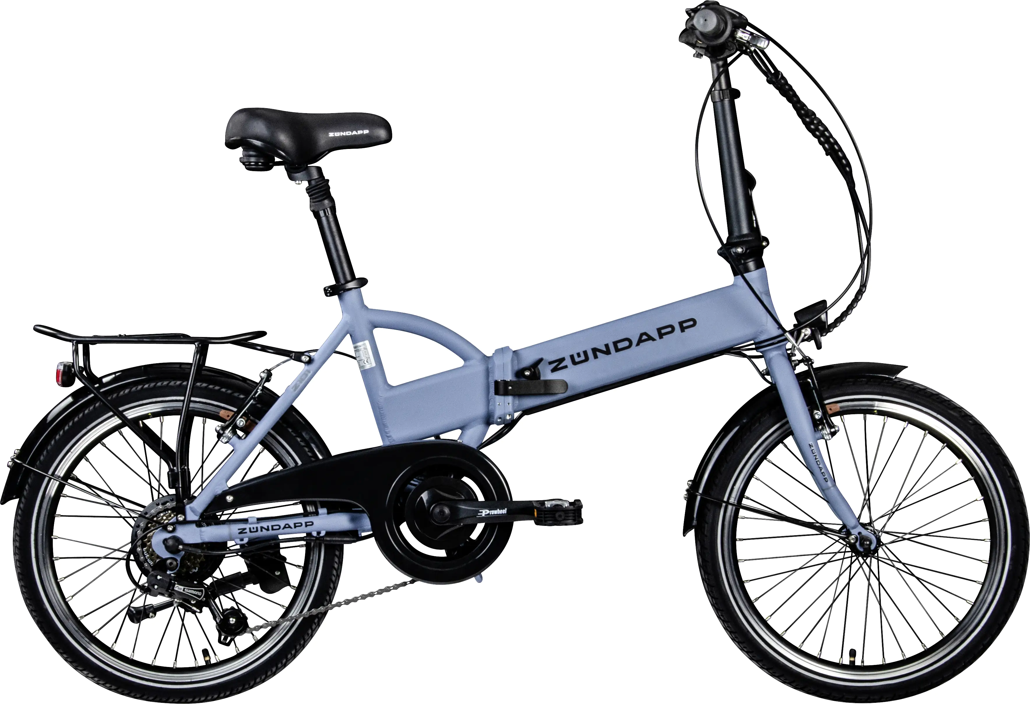 Zündapp E-Bike Faltrad Z101 20 Zoll RH 37cm 6-Gang 270 Wh taubenblau