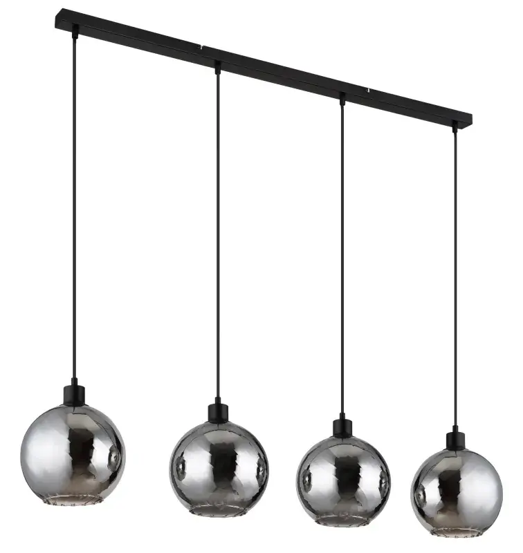 Globo Hängeleuchte Ulf 110 x 120 cm (L x H)  schwarz matt