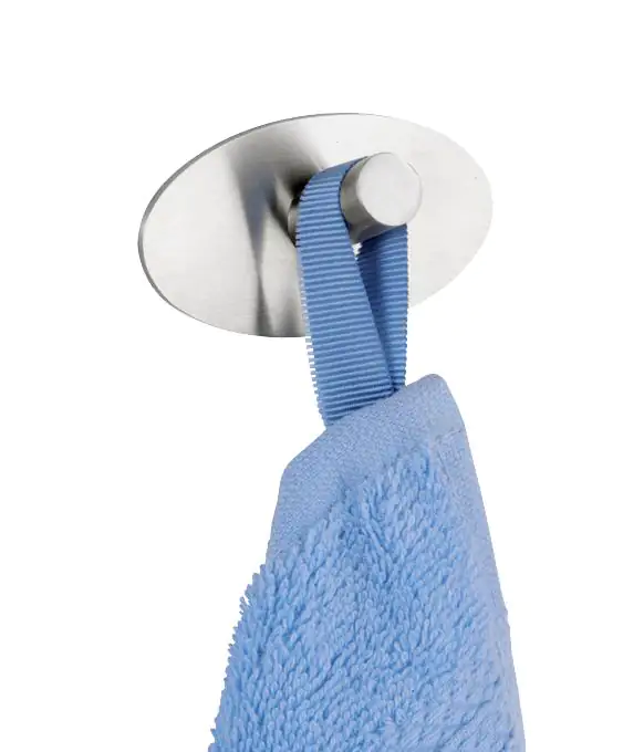 Wenko Wandhaken Piceno Edelstahl matt, chrom, 2er-Set