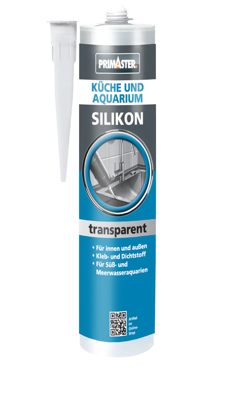 Primaster Silikon Küche & Aquarium transparent 300 ml Produktbild: Primaster Silikon Küche & Aquarium transparent 300 ml