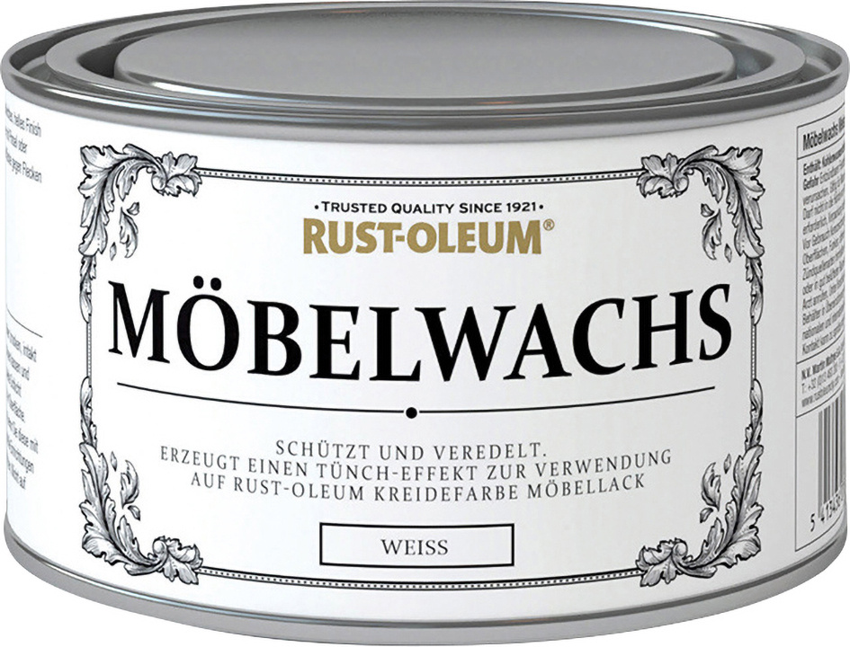 Rust-Oleum Kreidefarbe Möbelwachs 400 ml weiß