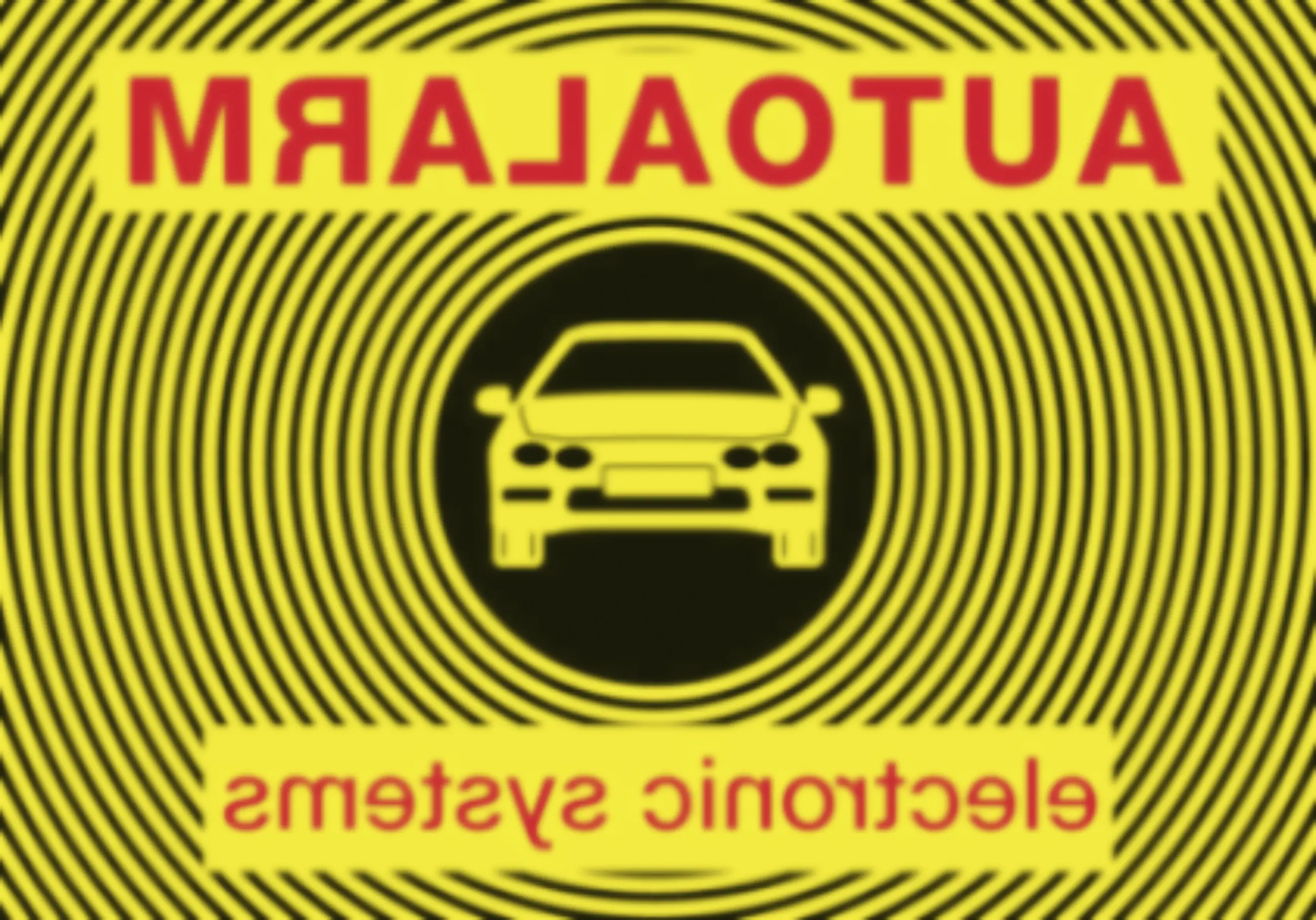 Hermann Schütz Autoaufkleber Autoalarm für innen 8 x 5 cm