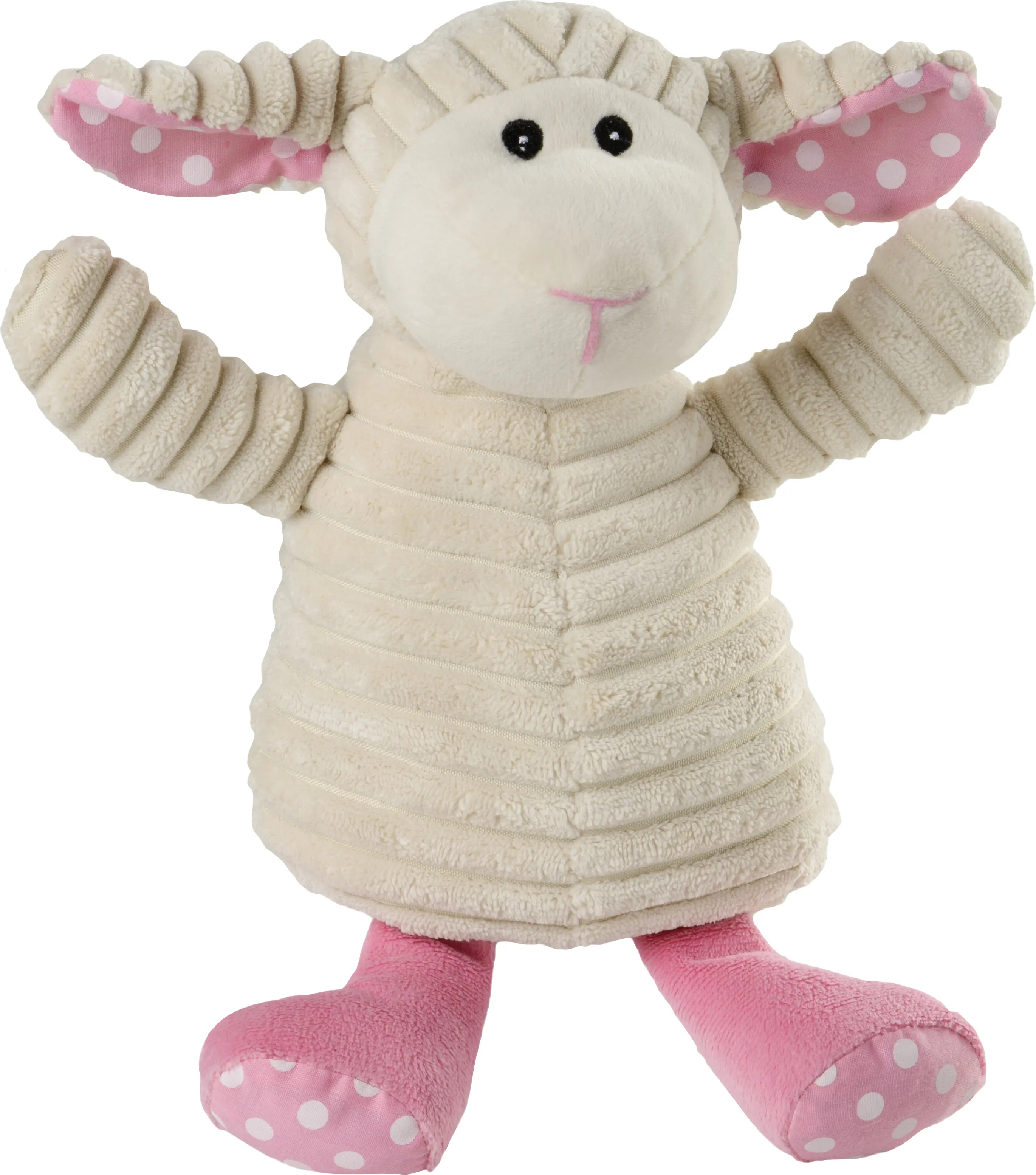 Warmies Pure Wärmekuscheltier Schaf Pünktchen beige/rosa