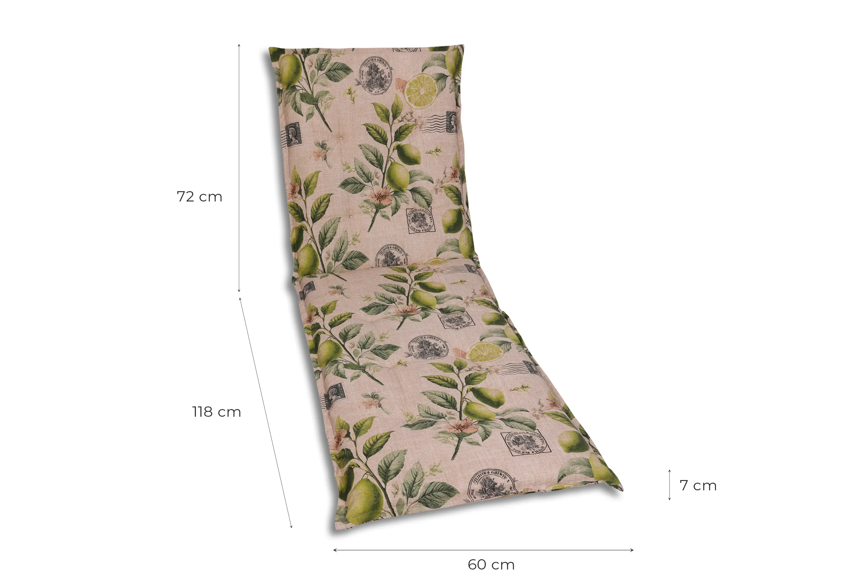 GO-DE Liegenauflage 190 x 60 x 7 cm sand