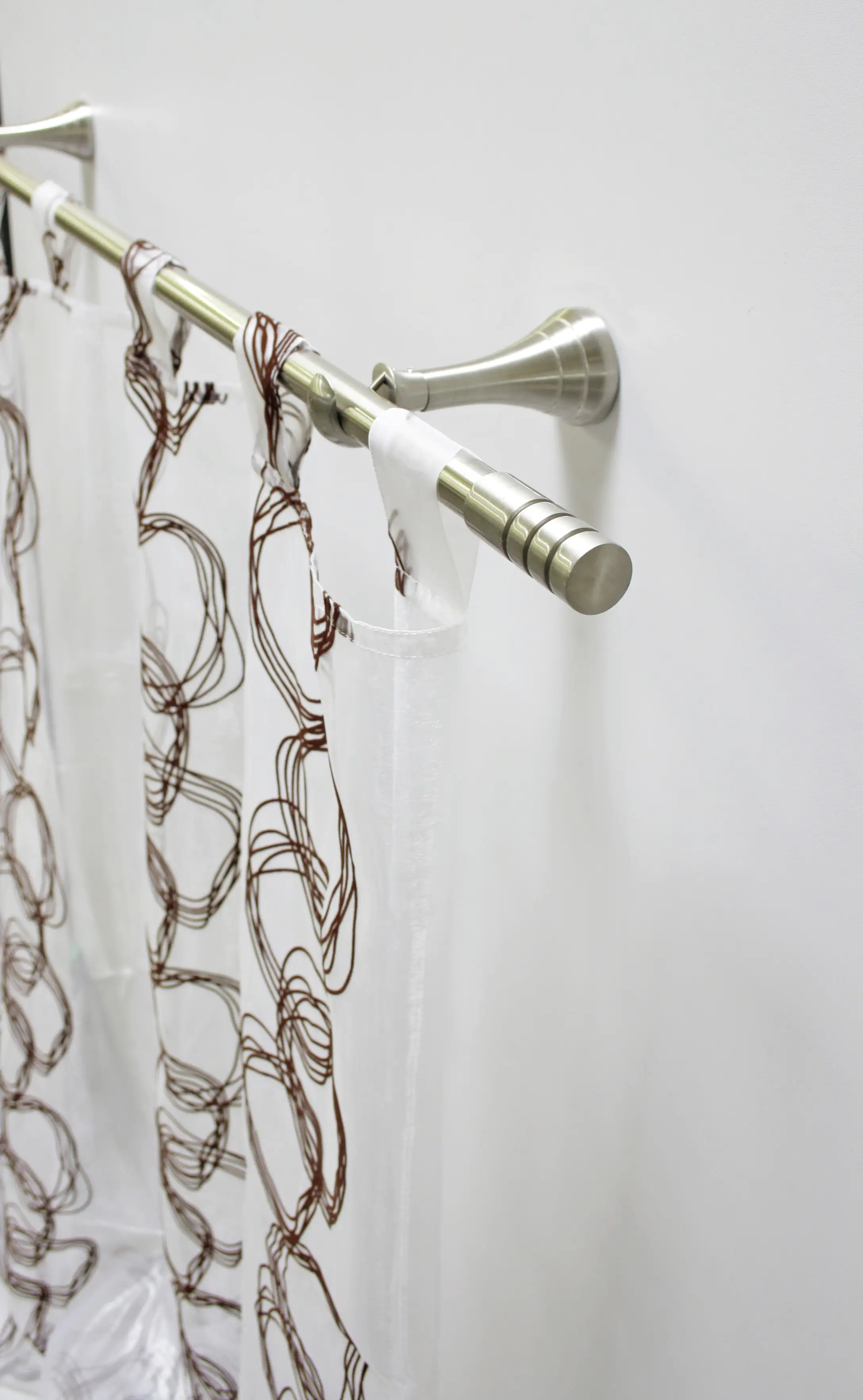 Gardinia Stilgarnitur Pinto Ø 19 mm, edelstahl-optik, 160 cm