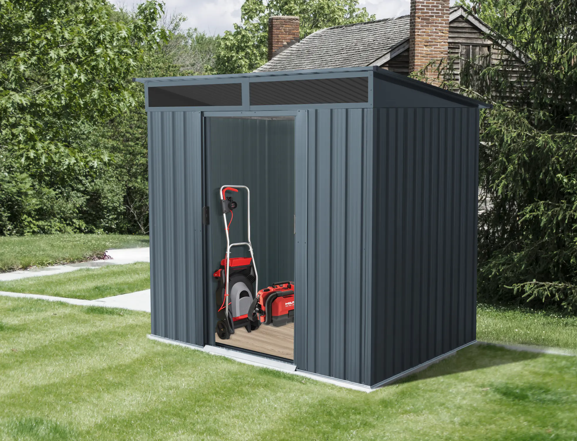 Pergart Gerätehaus Lüttich 65, anthrazit matt 