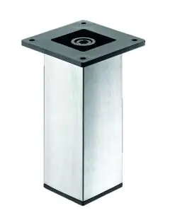 Hettich Möbelfuß Aryta Edelstahl-Optik Ø 60 x 100 mm