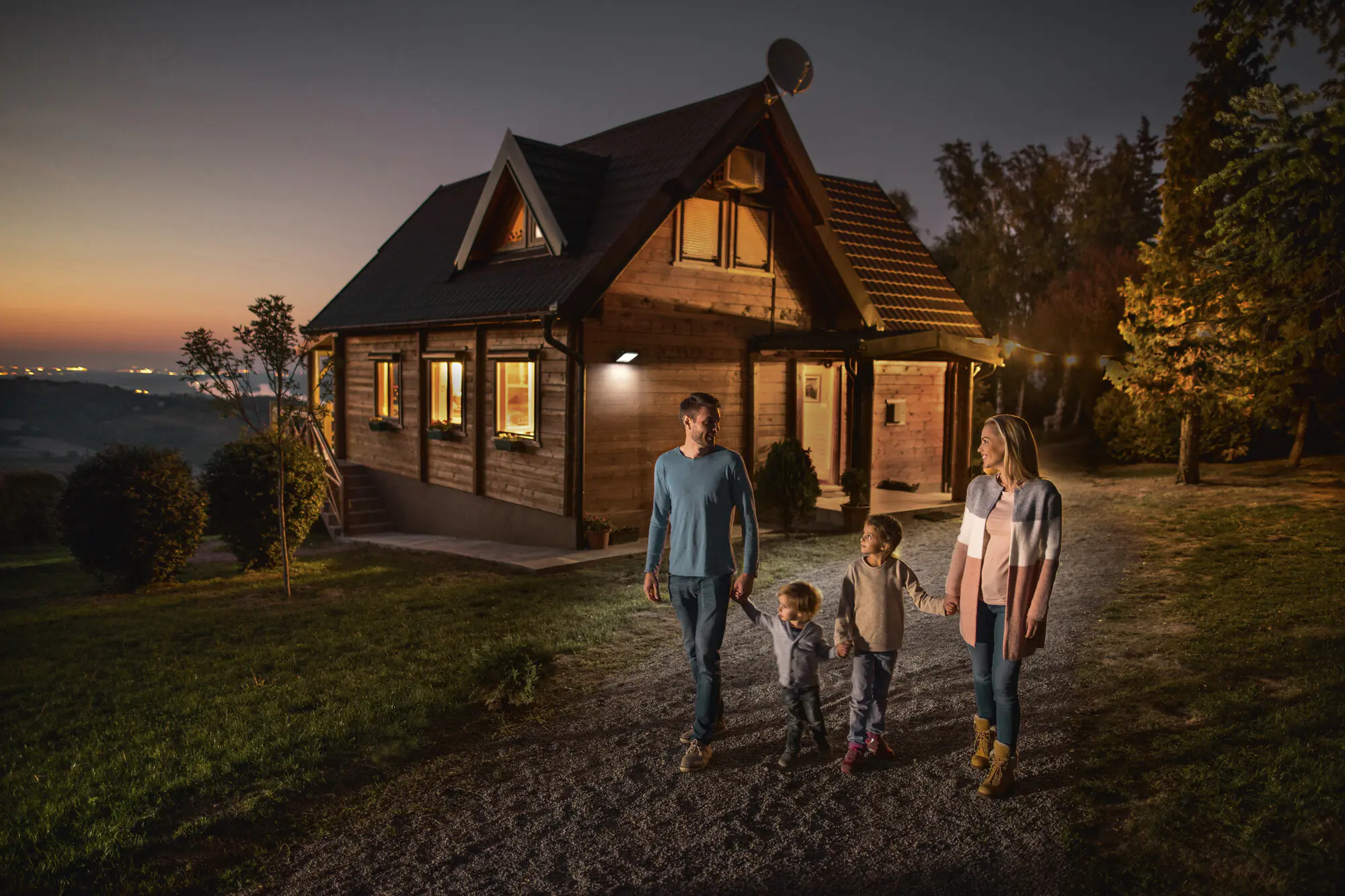 Ledvance LED Außenleuchte Flood Essential 30 Watt Sensor schwarz