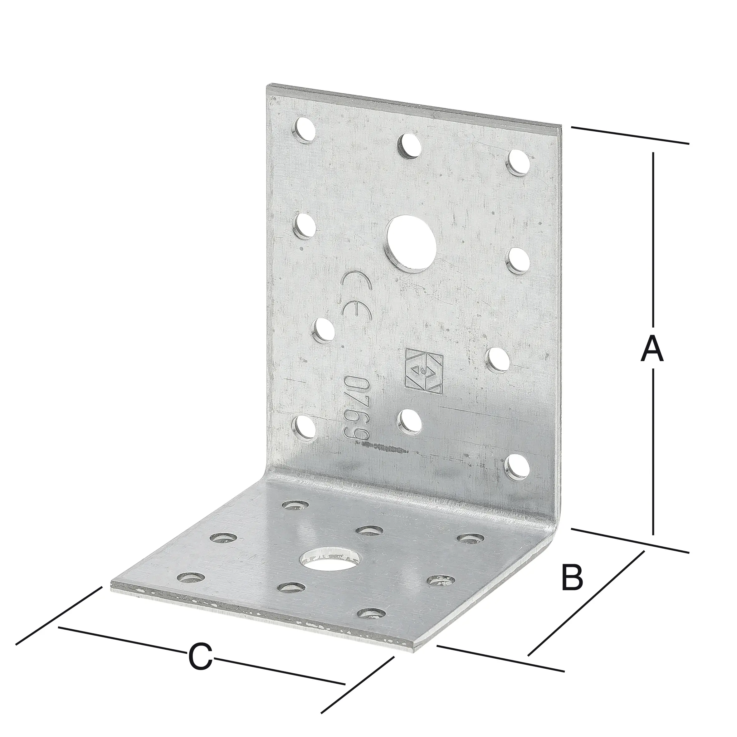 Vormann Winkelverbinder sendzimir verzinkt 100 x 60 x 60 mm