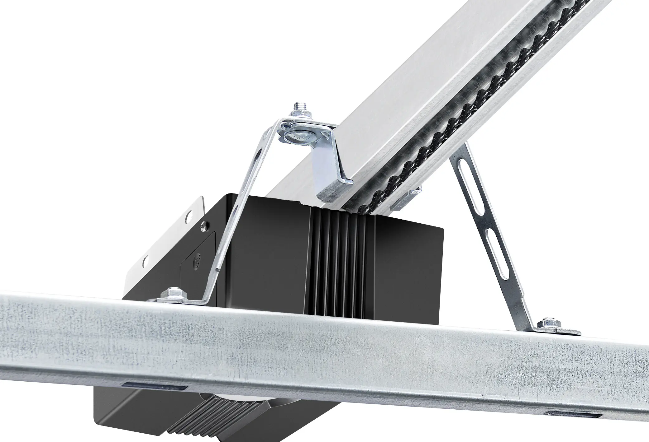 IsoMatic Garagen-Sektionaltor 250 x 212,5 cm reinweiss Inkl. Torantrieb