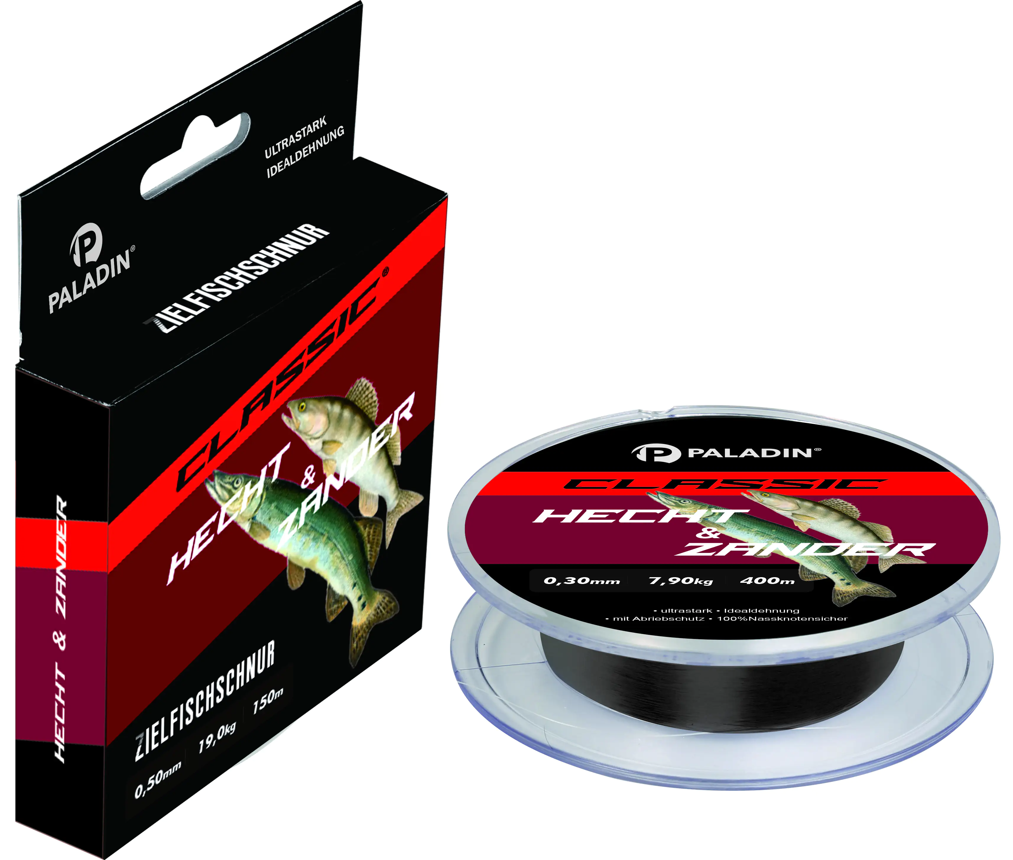 Paladin Angelschnur Hecht Zander 400 m 0,30 mm dunkelgrün