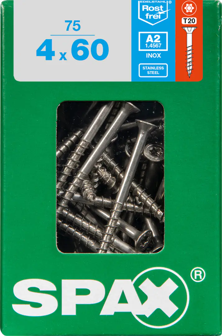 Spax Universalschrauben 4.0 x 60 mm TX 20 - 75 Stk.