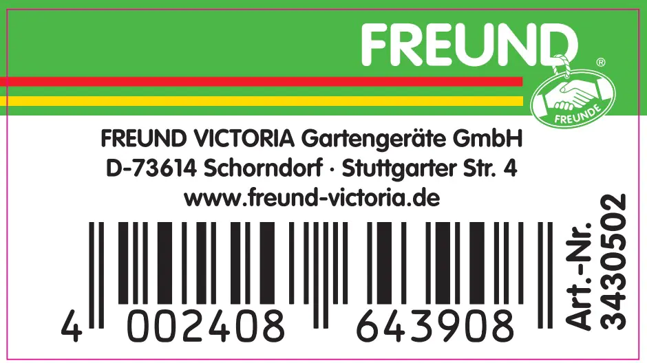 Freund Victoria Grubber 3 Zinken 9 cm breit
