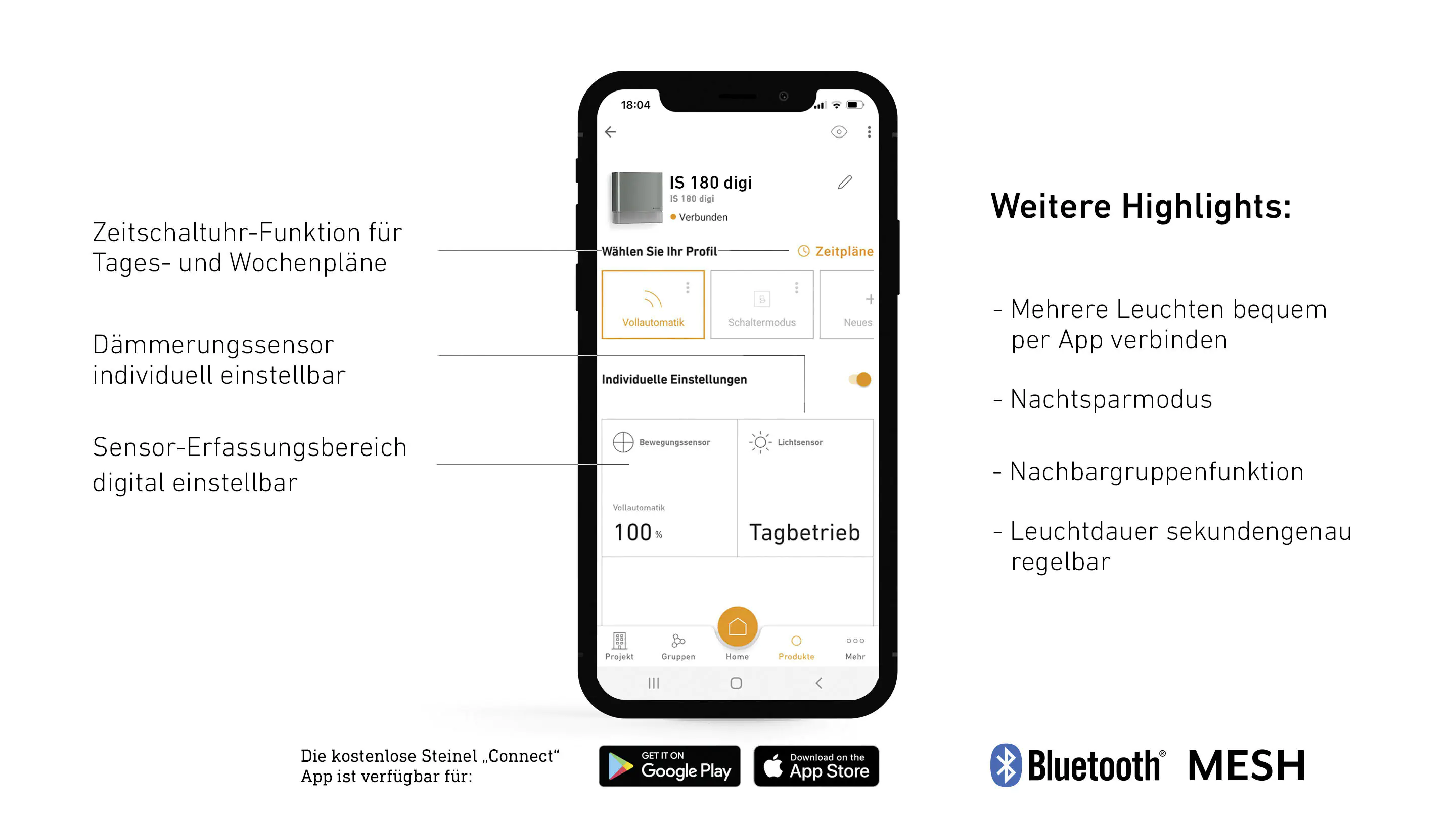 Steinel Bewegungsmelder IS 180 digi anthrazit, Kunststoff, IP54 Steinel Bewegungsmelder IS 180 digi anthrazit, Kunststoff, IP54
