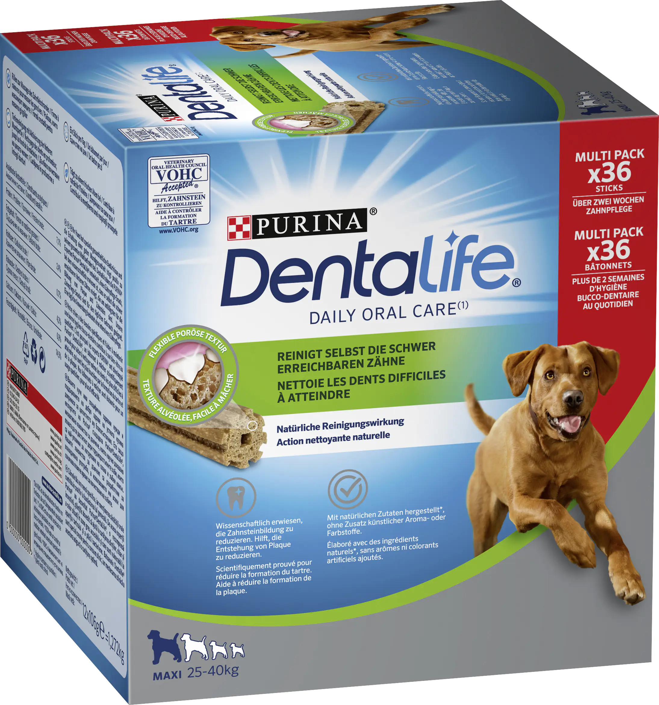 Purina DentaLife Maxi Snacks für große Hunde 36 Sticks